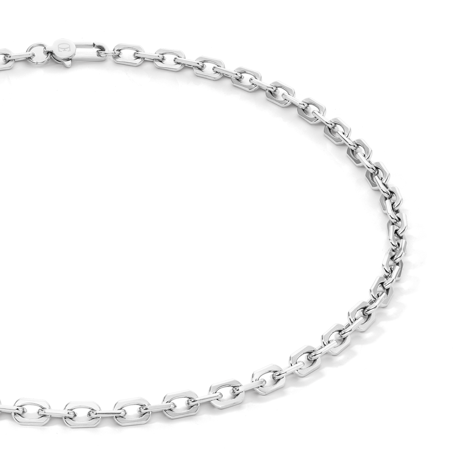 Necklace link chain silver