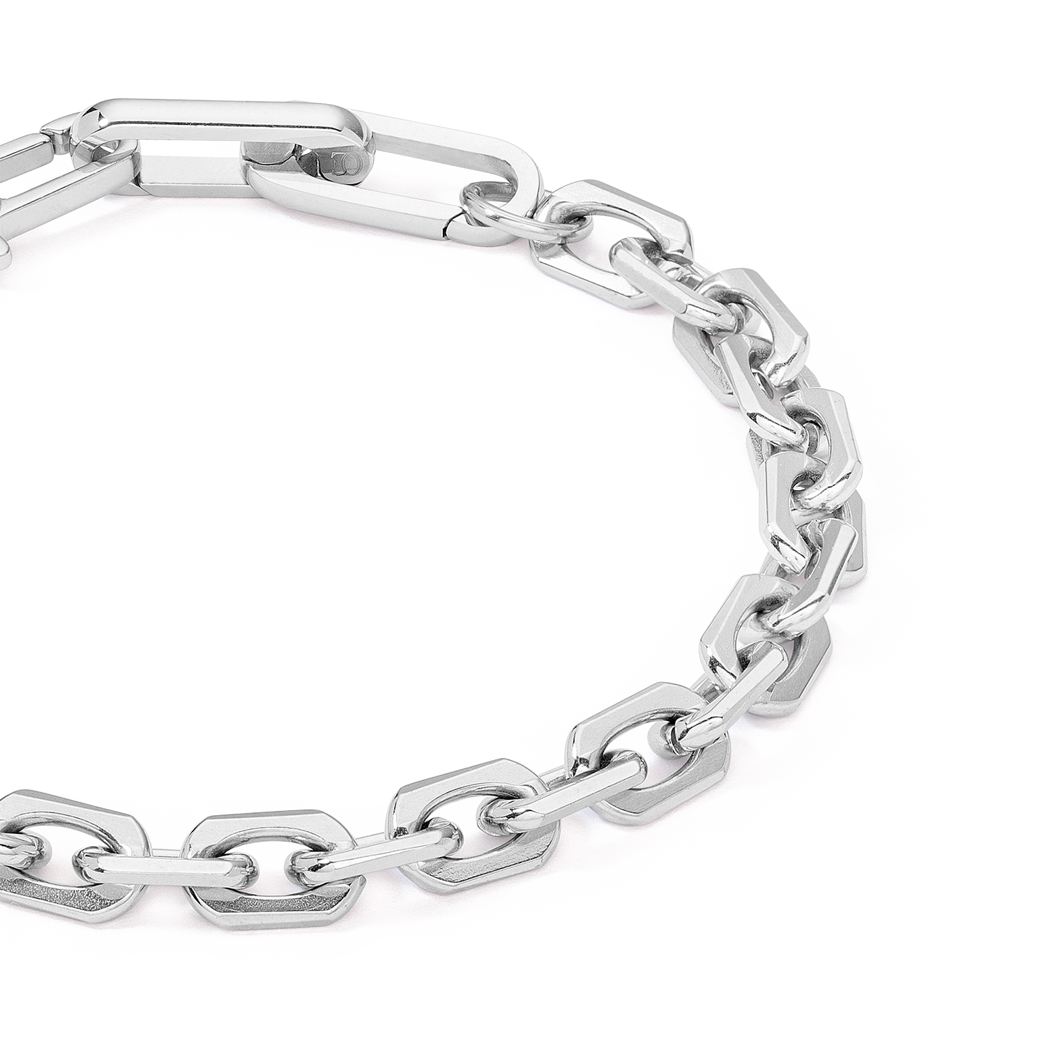 Unisex bracelet link chain silver