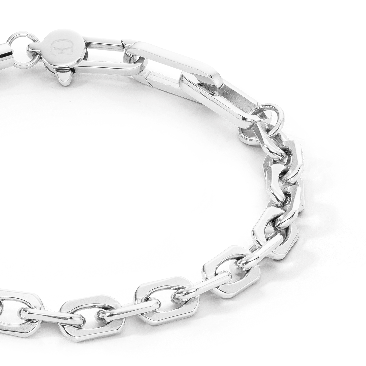 Bracelet Pearls Fusion link chain white