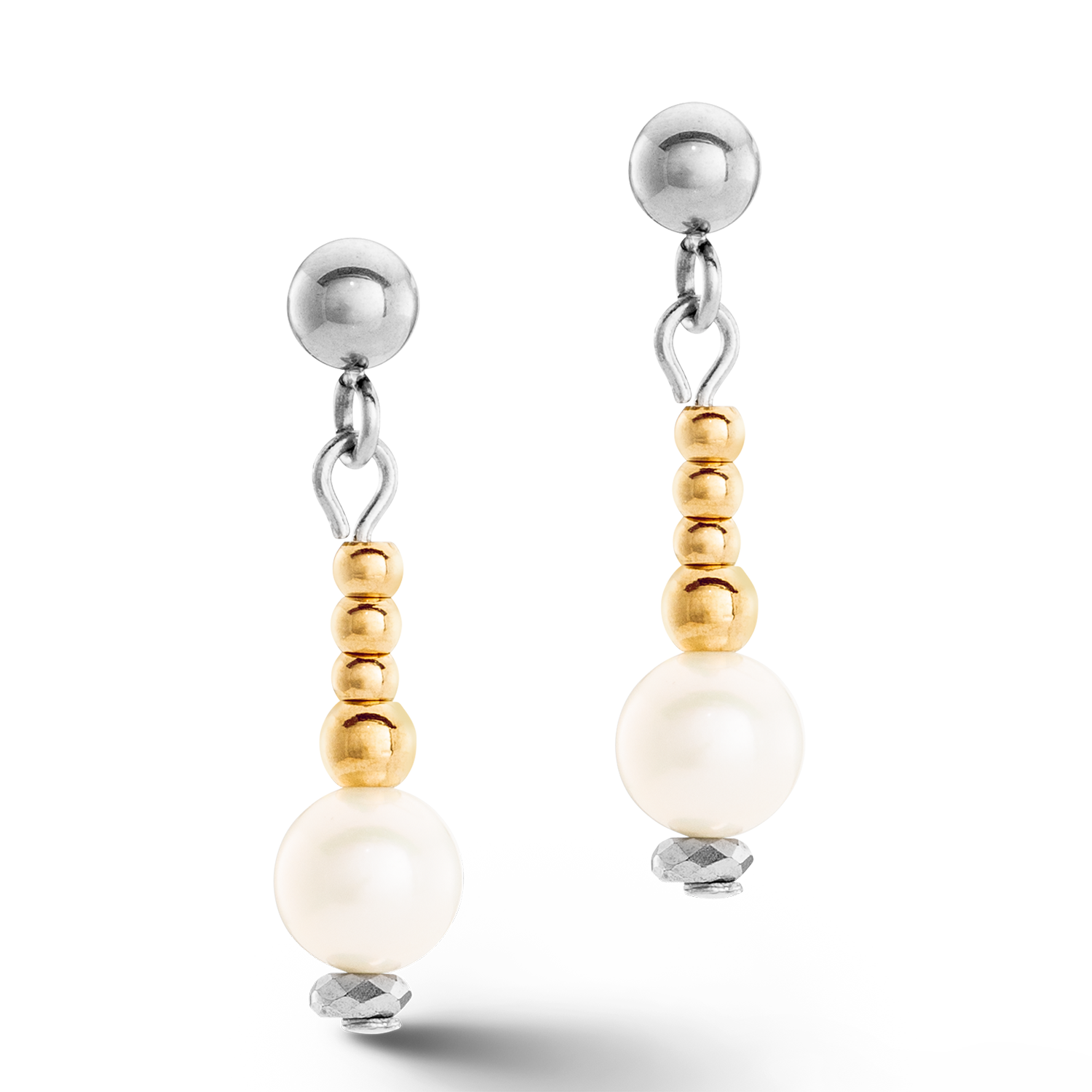 Earrings Classic Princess Freshwater Pearls Bicolour