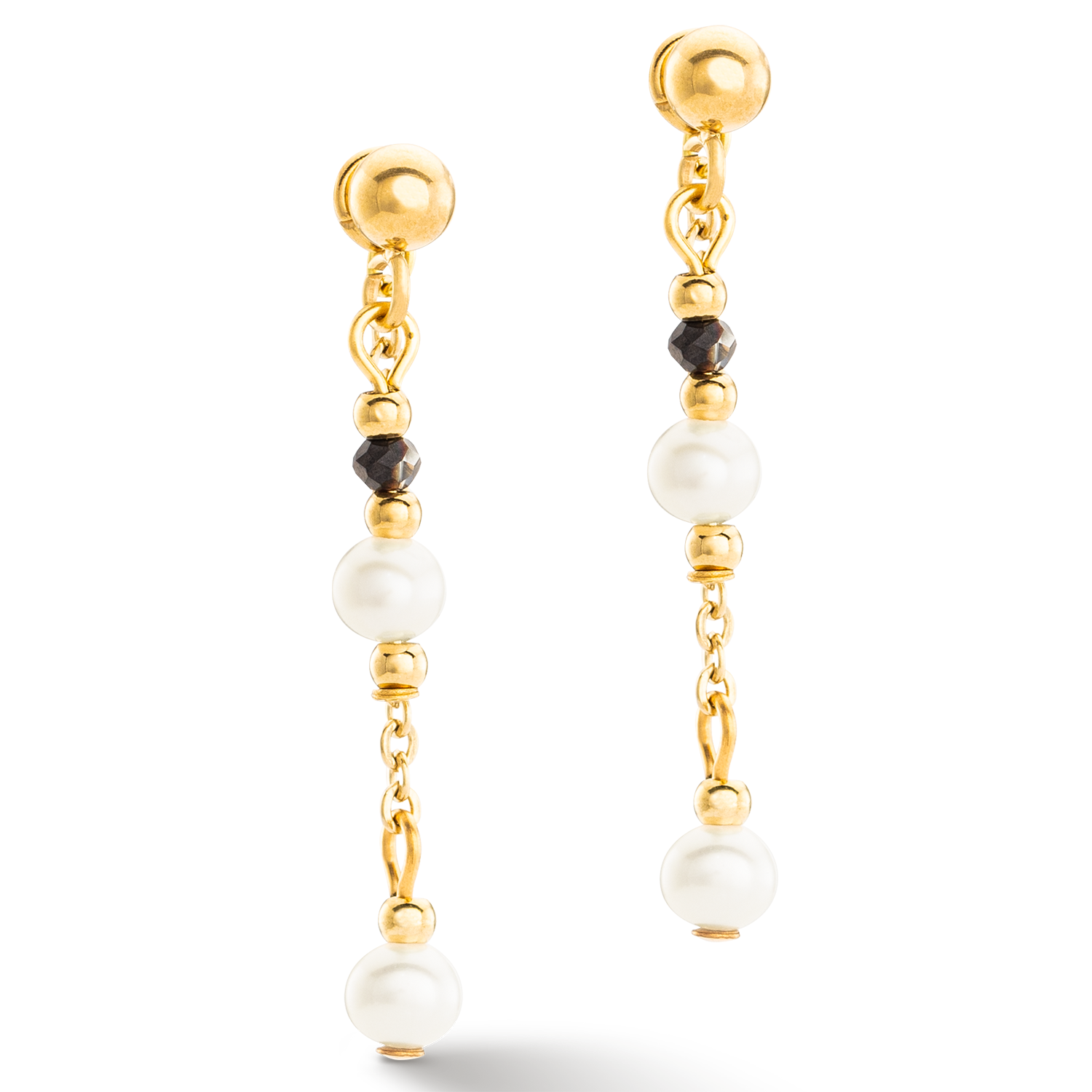 Earrings Modern Princess Freshwater Pearls gold