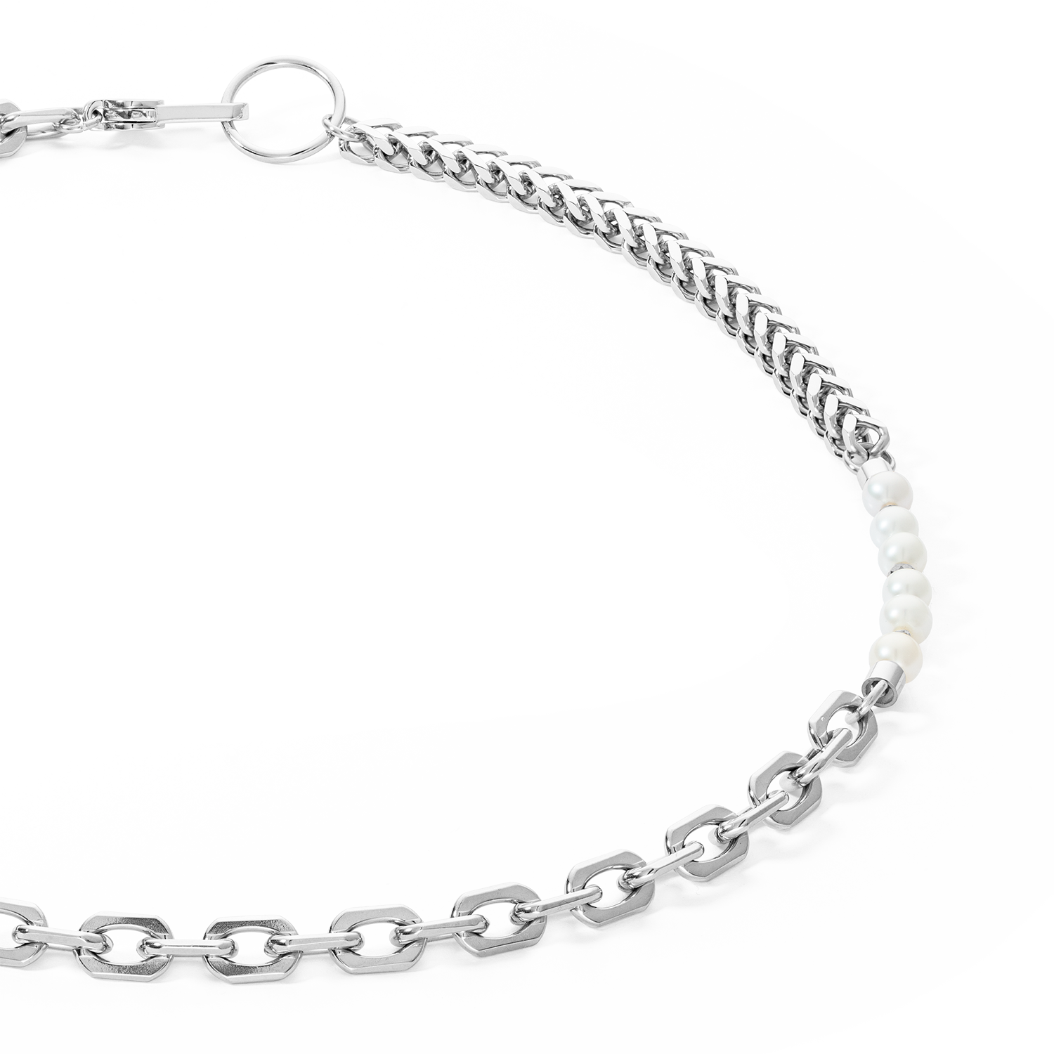 Necklace Shape Shifter Freshwater Pearls silver