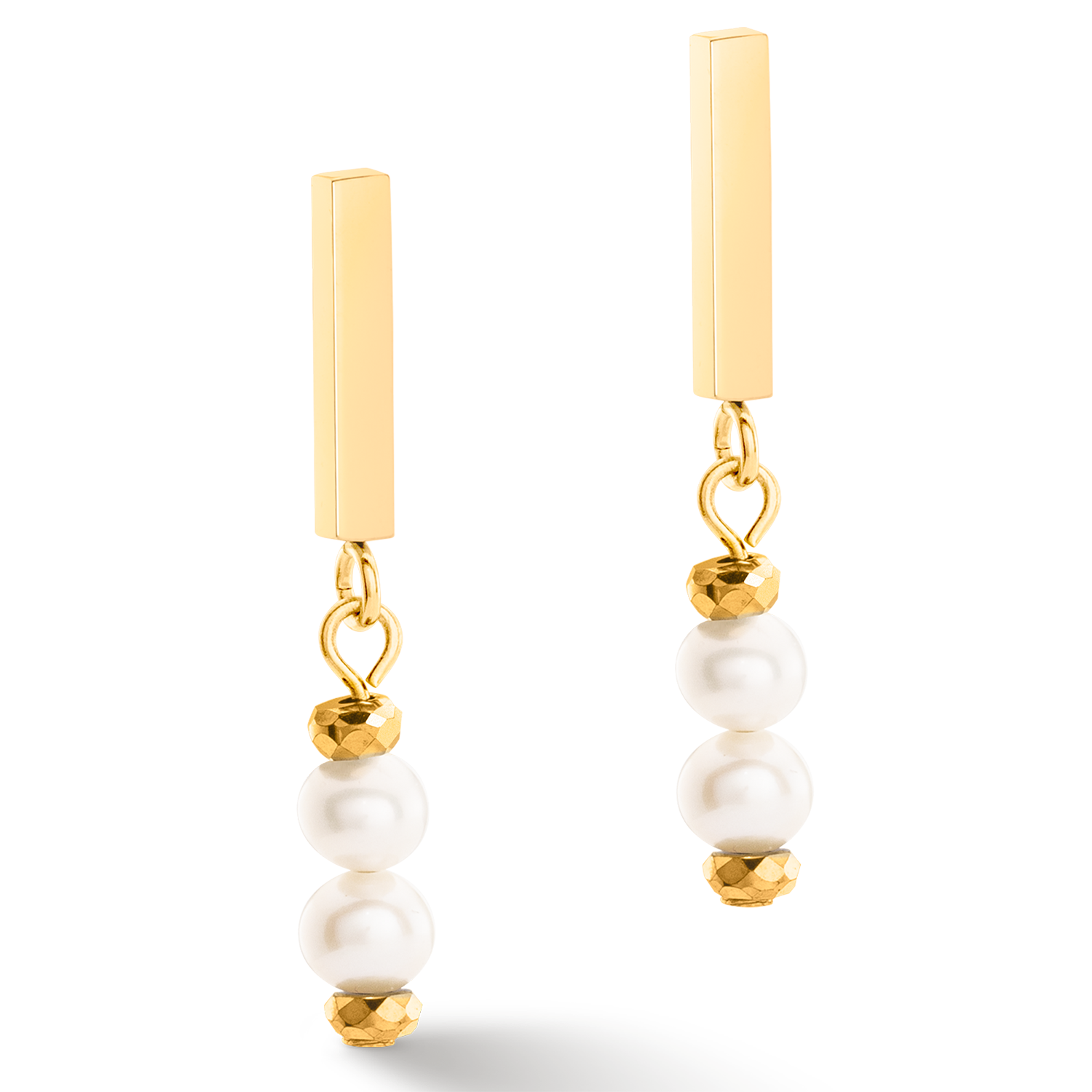 Earrings Shape Shifter Freshwater Pearls gold