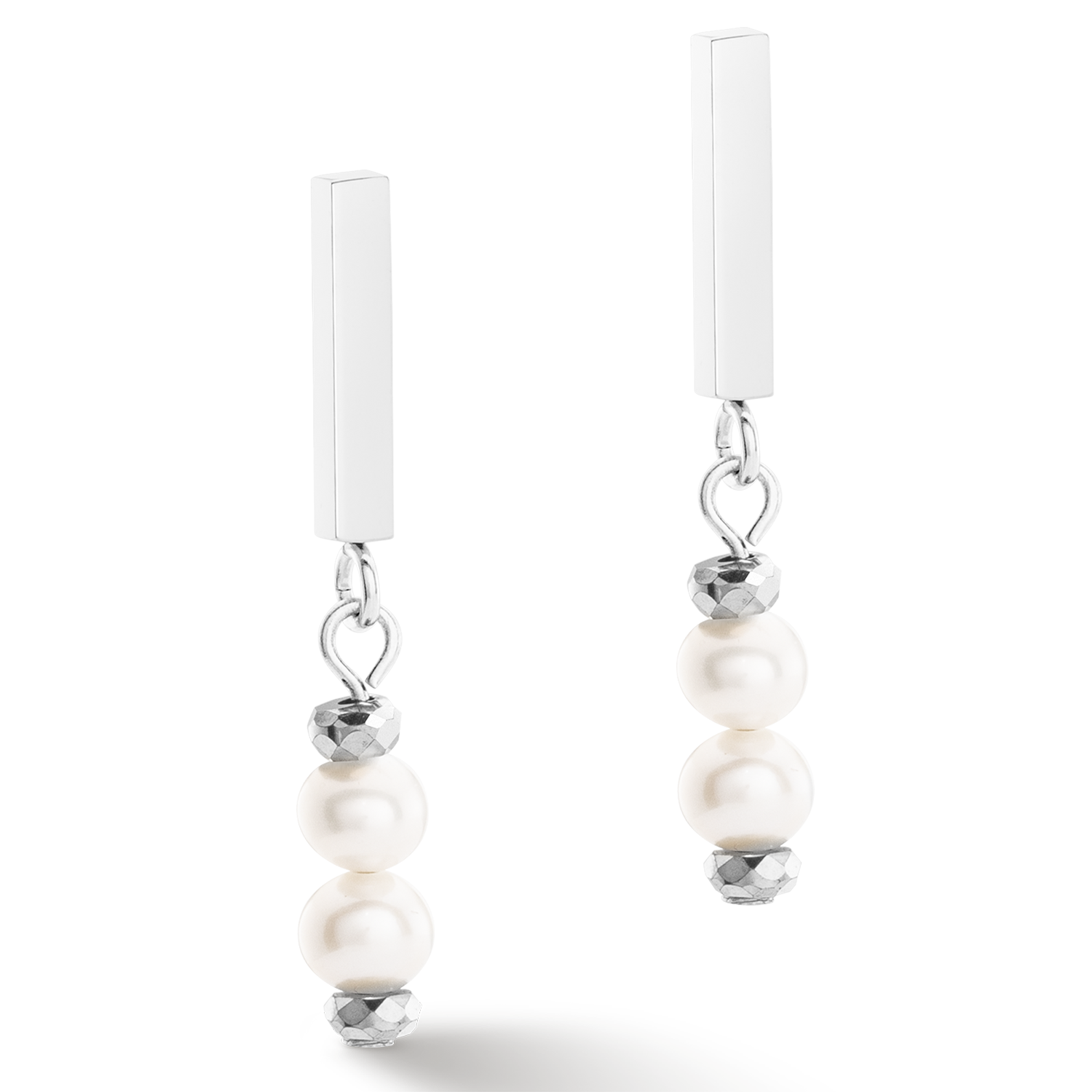 Earrings Shape Shifter Freshwater Pearls silver