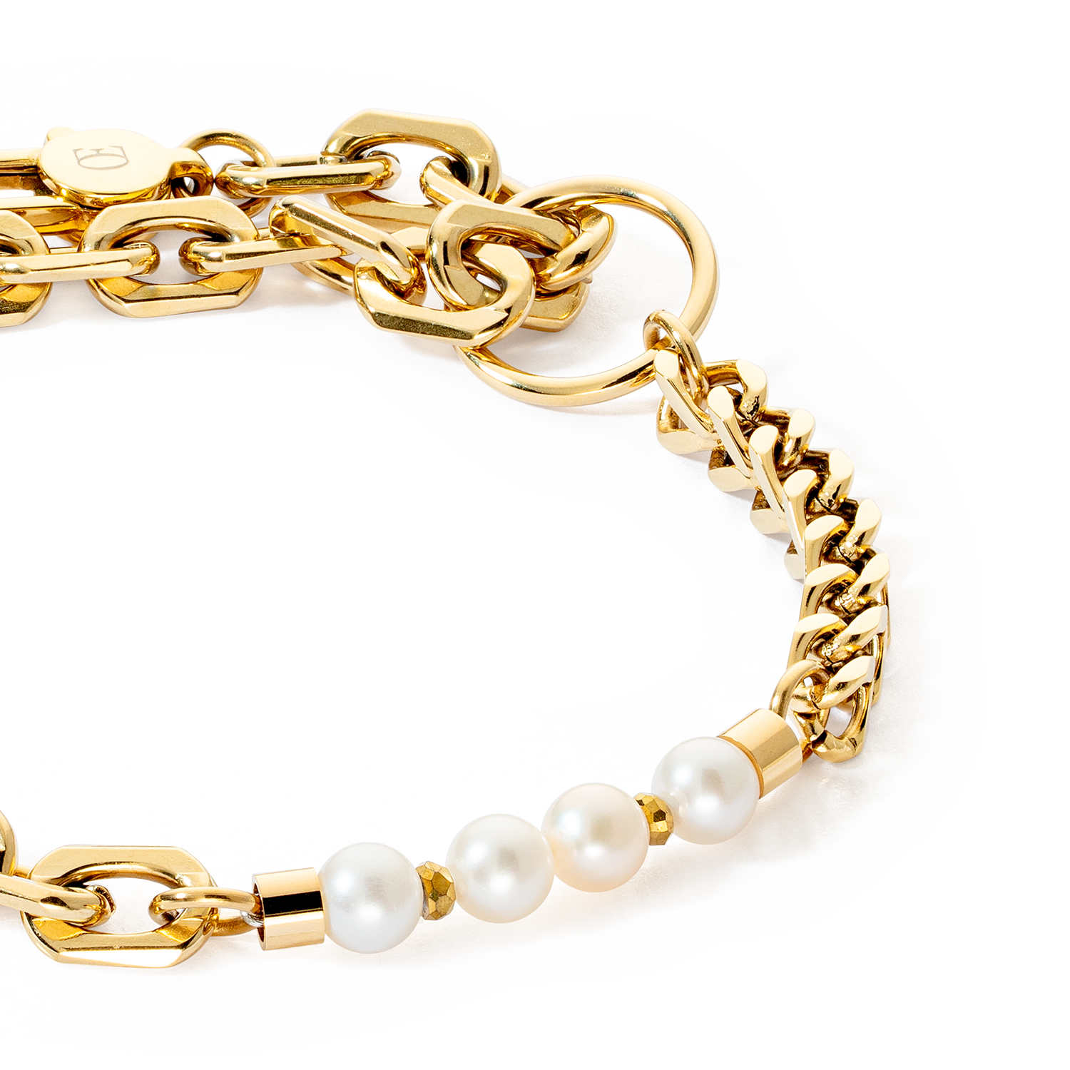 Bracelet Shape Shifter Freshwater Pearls gold