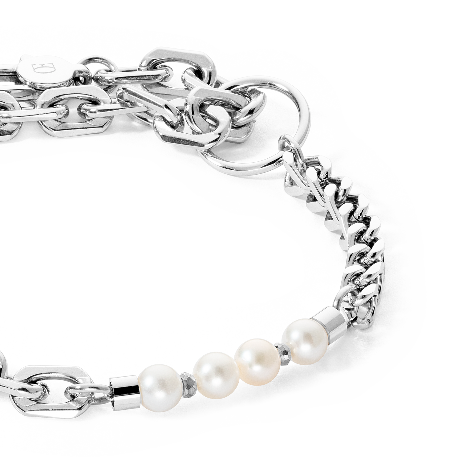 Bracelet Shape Shifter Freshwater Pearls silver