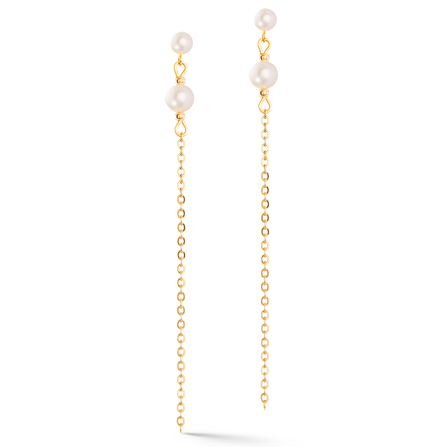 Earrings Princess Pearls gold-green