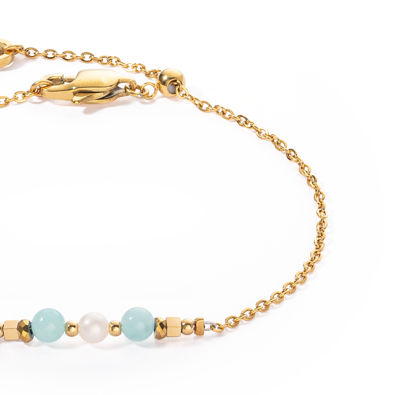 Bracelet Princess Pearls gold-green