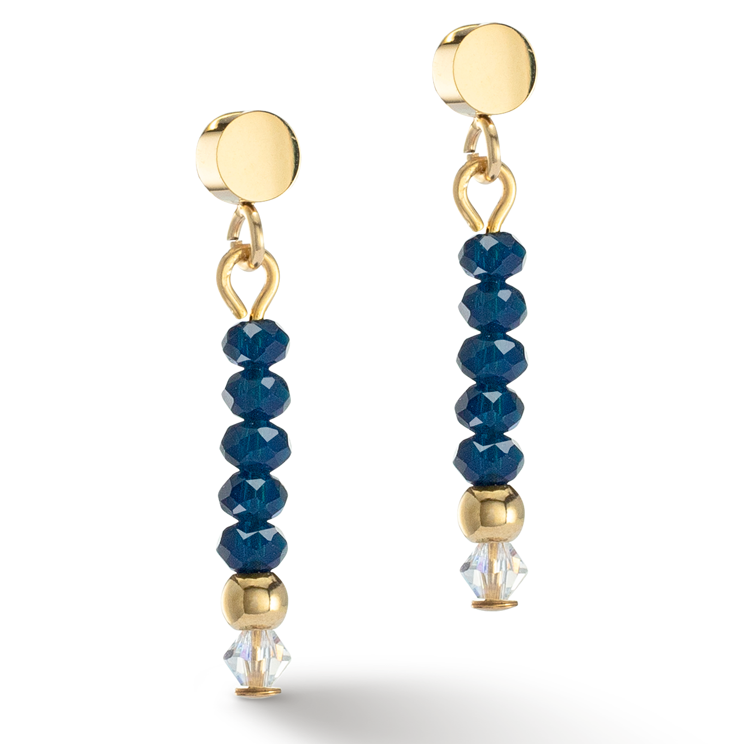 Earrings Little Twinkle gold-dark blue