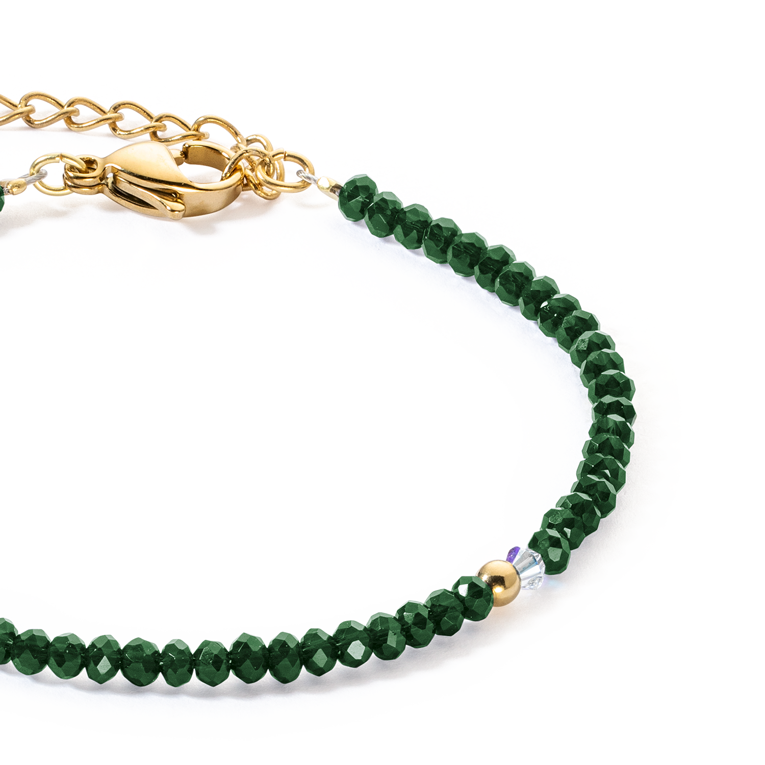 Bracelet Little Twinkle gold-dark green