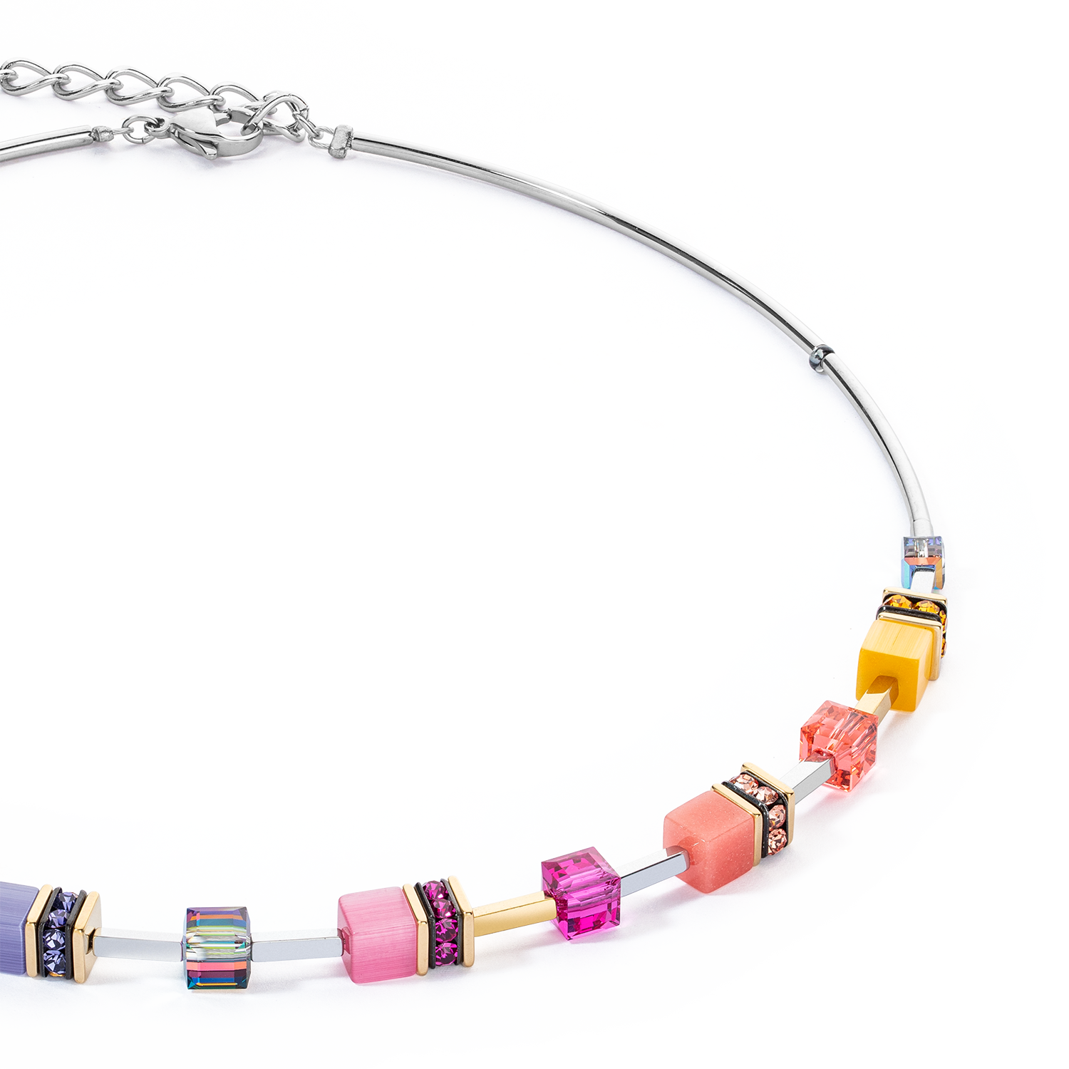 GeoCUBE® Iconic Lite Necklace Rainbow