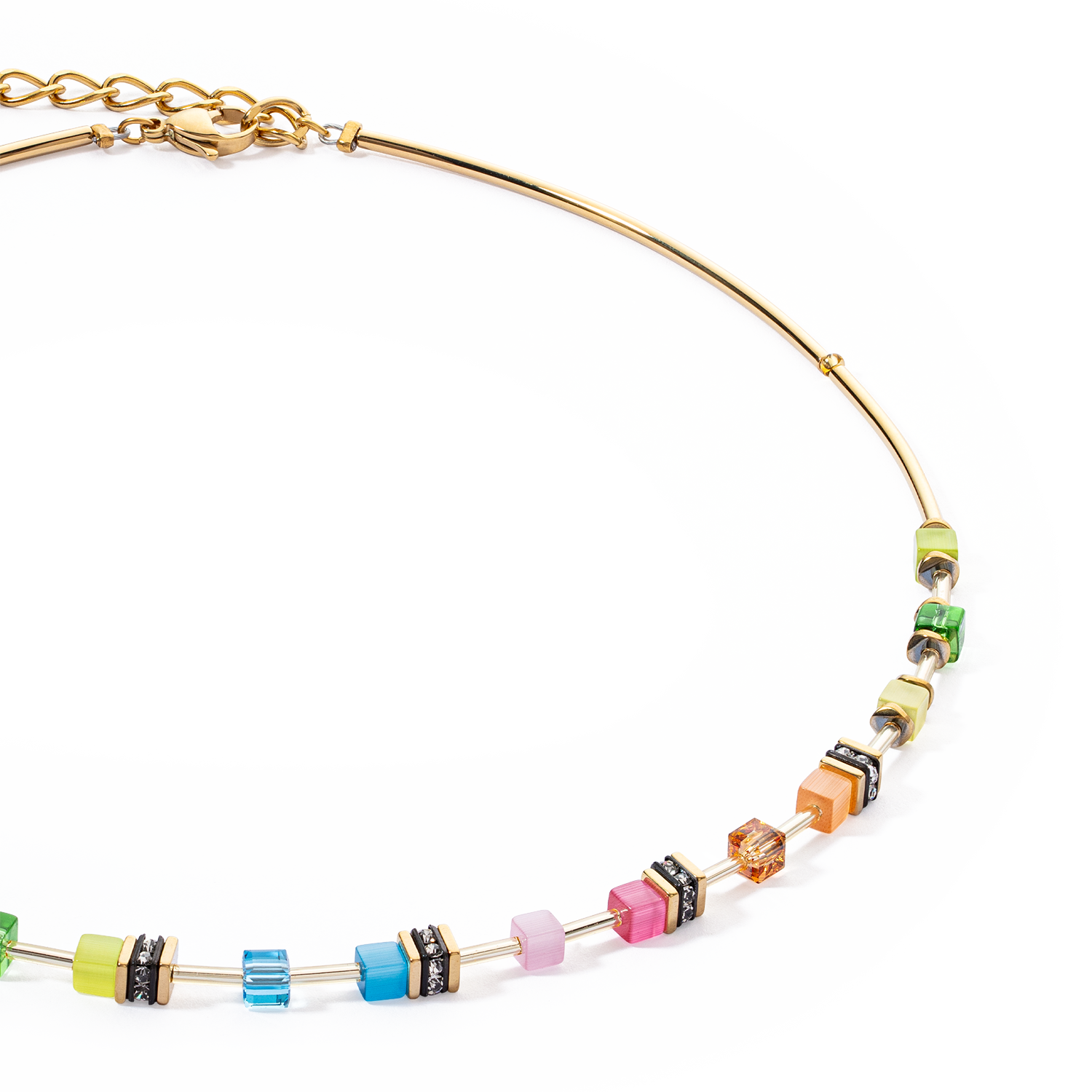 GeoCUBE® Lite Mini Necklace Rainbow