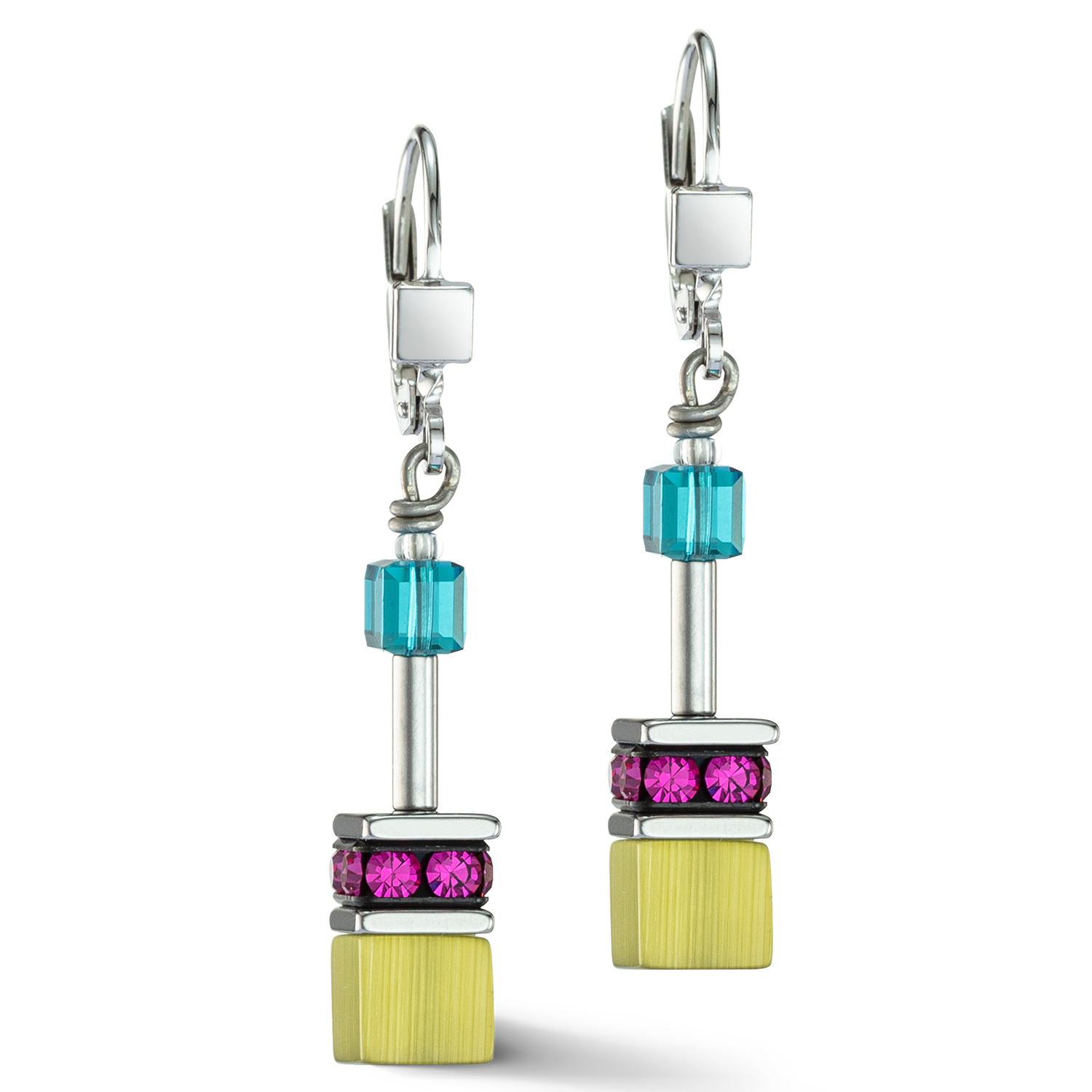 GeoCUBE® Iconic earrings Multicolour Fancy