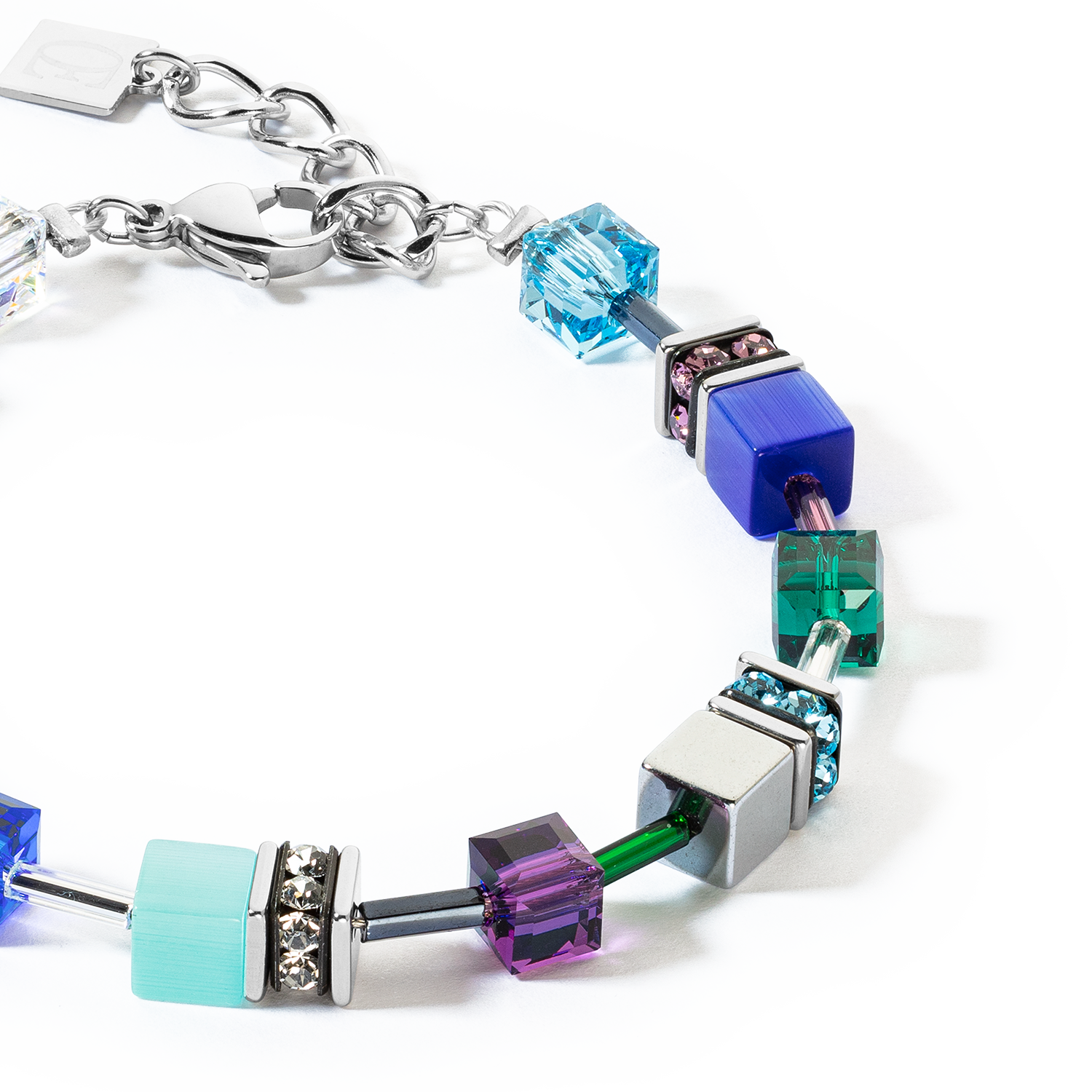 GeoCUBE® Iconic bracelet turquoise lilac