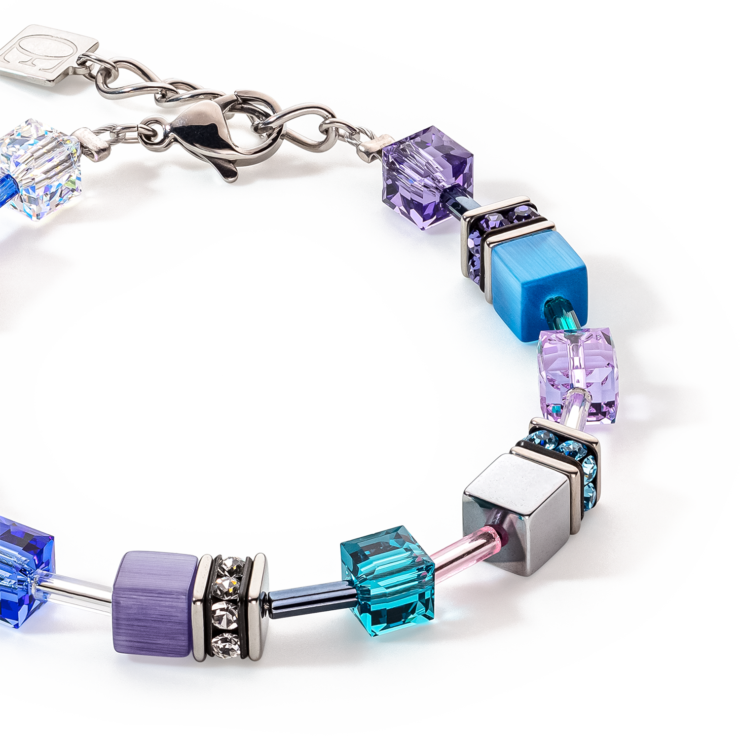 GeoCUBE® Iconic bracelet turquoise-purple