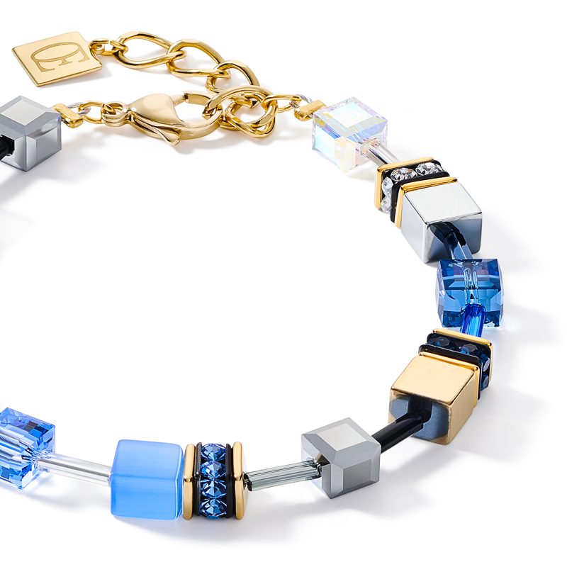 GeoCUBE® Bracelet blue-gold