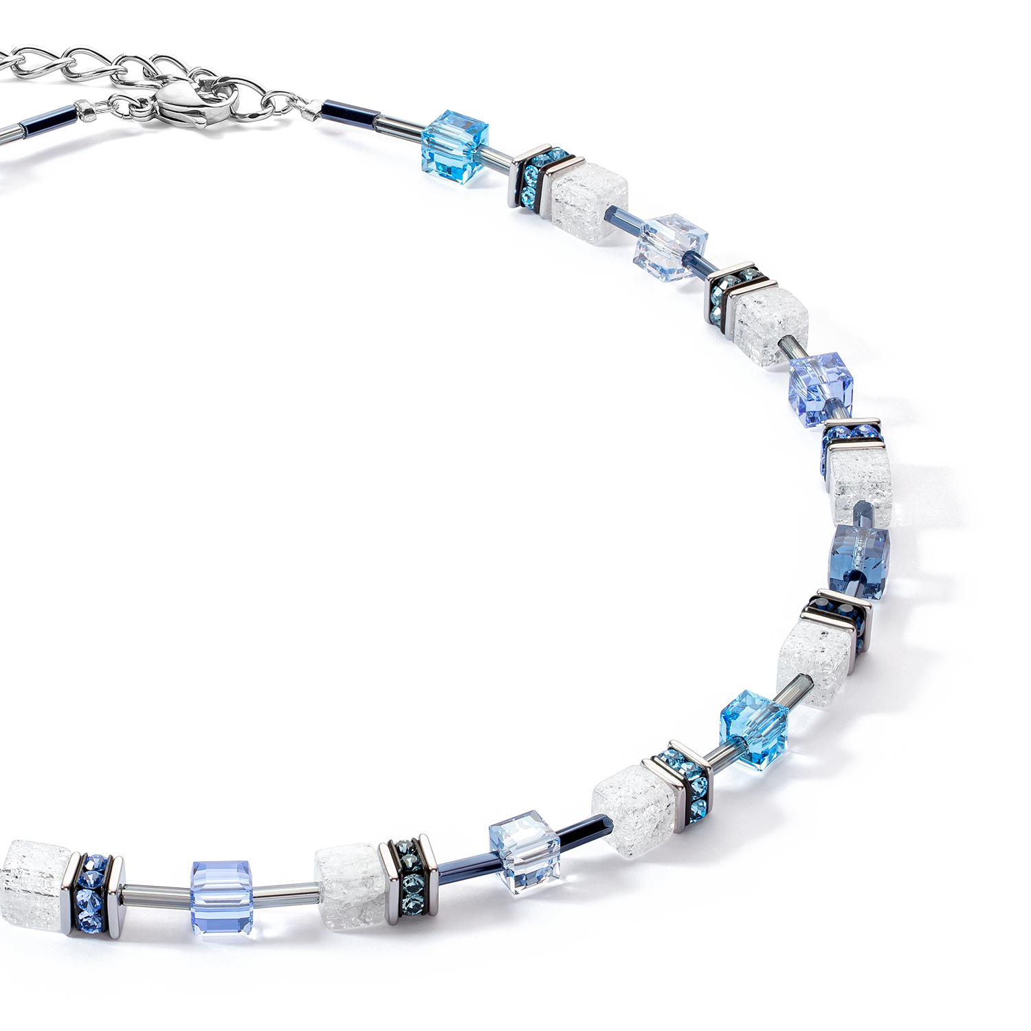 GeoCUBE® Iconic Nature necklace blue white