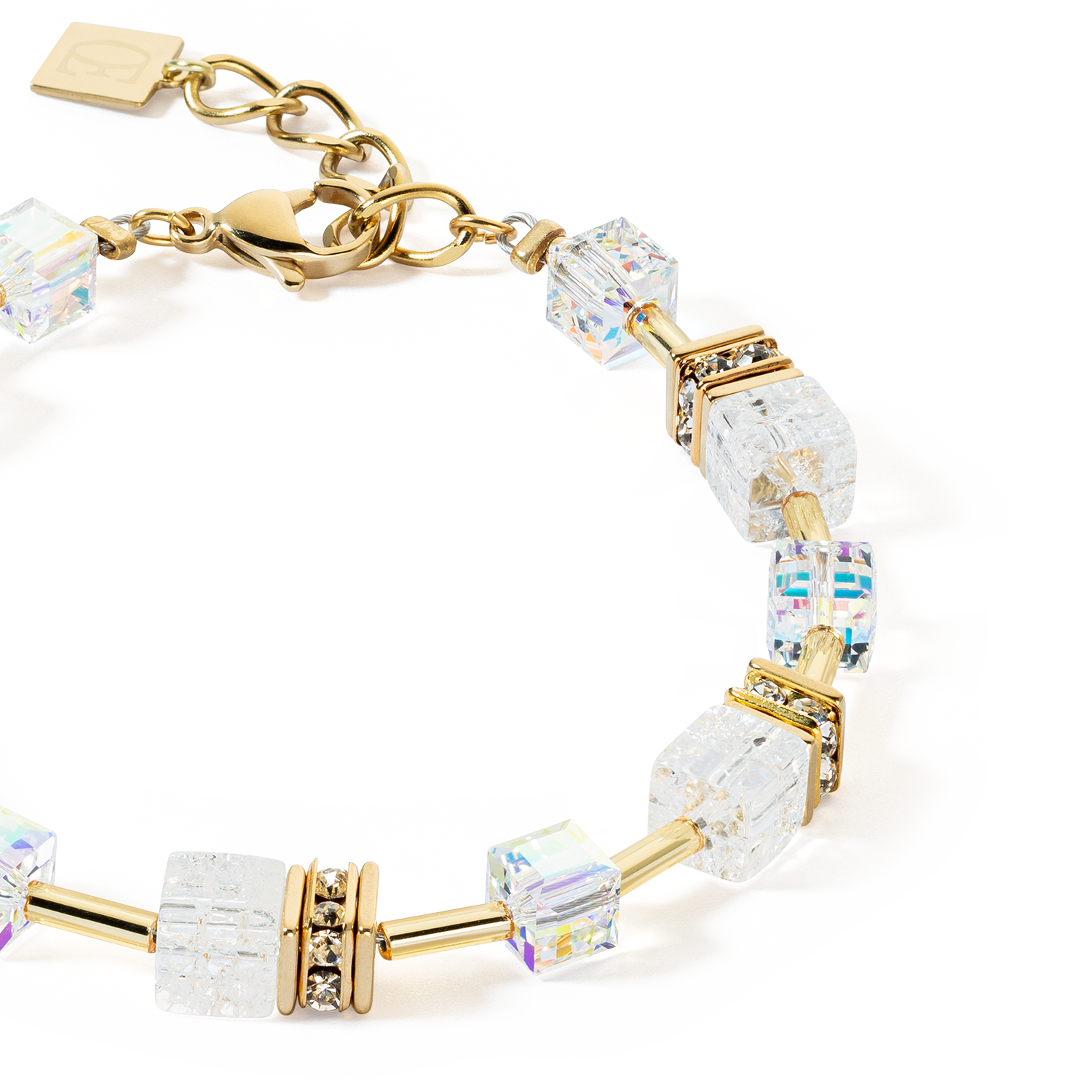 GeoCUBE® Iconic Nature bracelet gold white