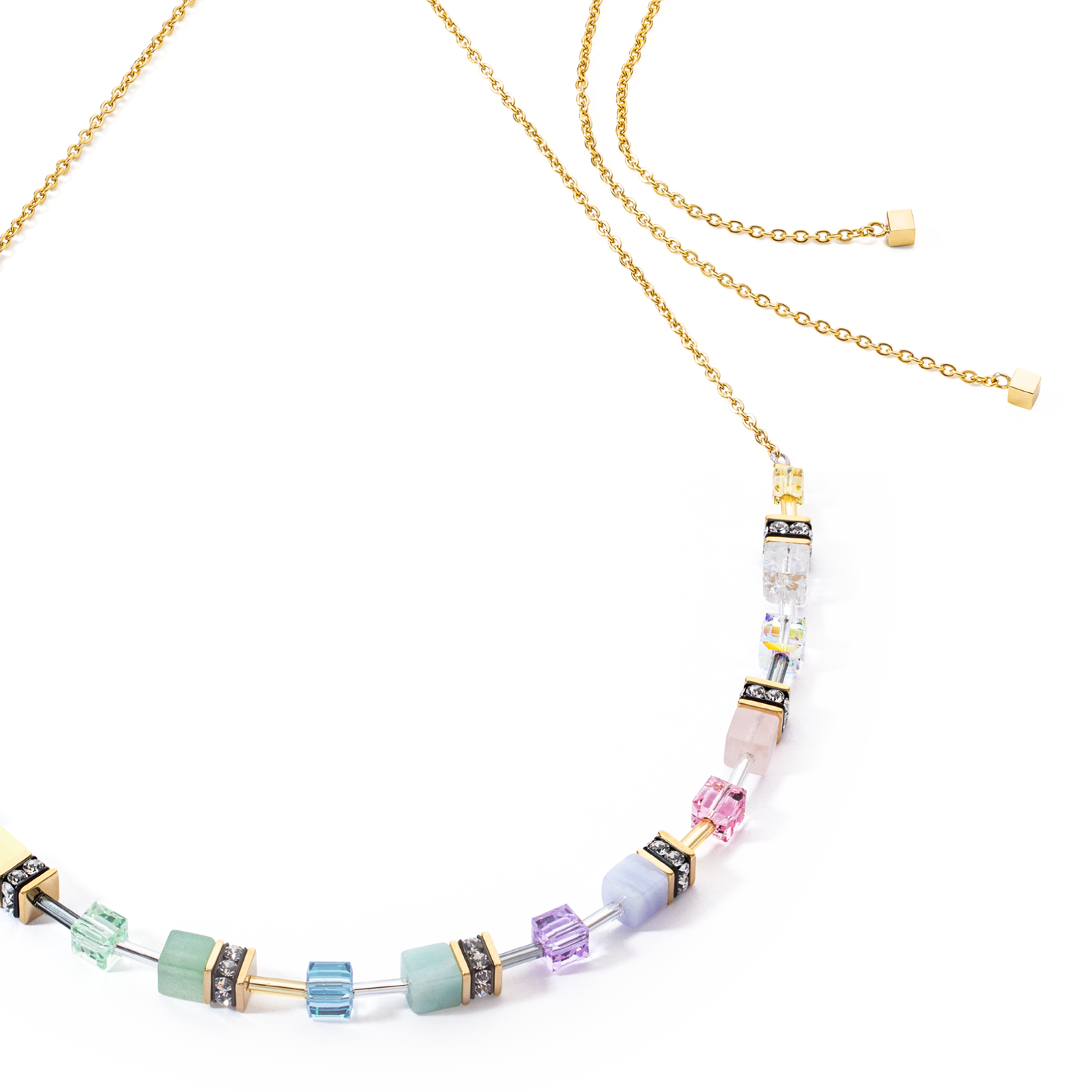 GeoCUBE® Iconic Nature Chain necklace pastel