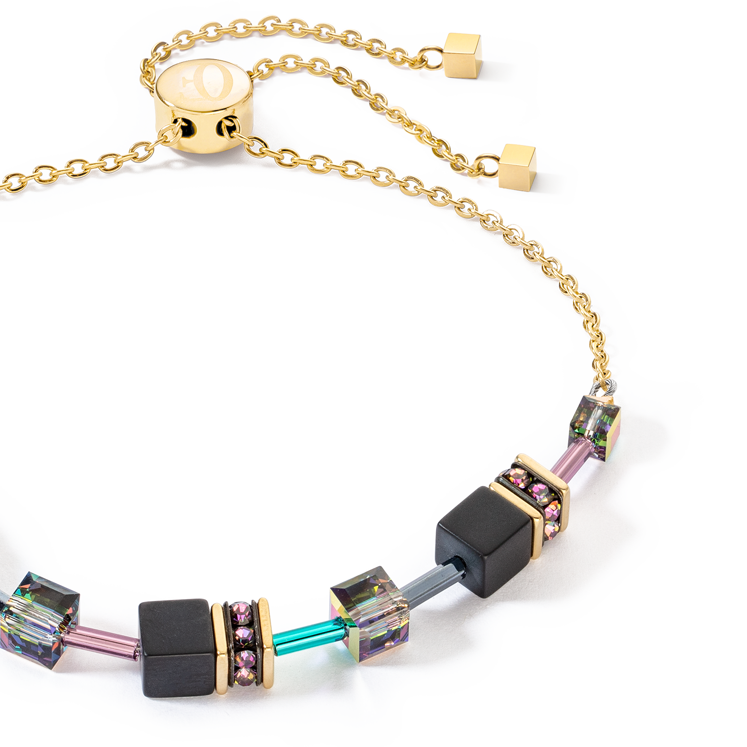 GeoCUBE® Iconic Nature Chain bracelet black multicolour