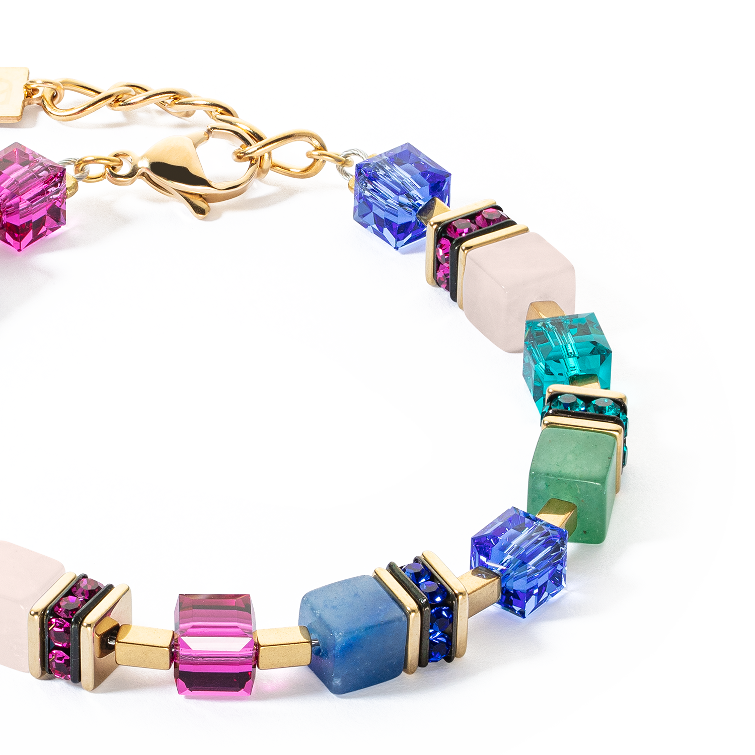 GeoCUBE® Precious Statement bracelet gold-multicolour