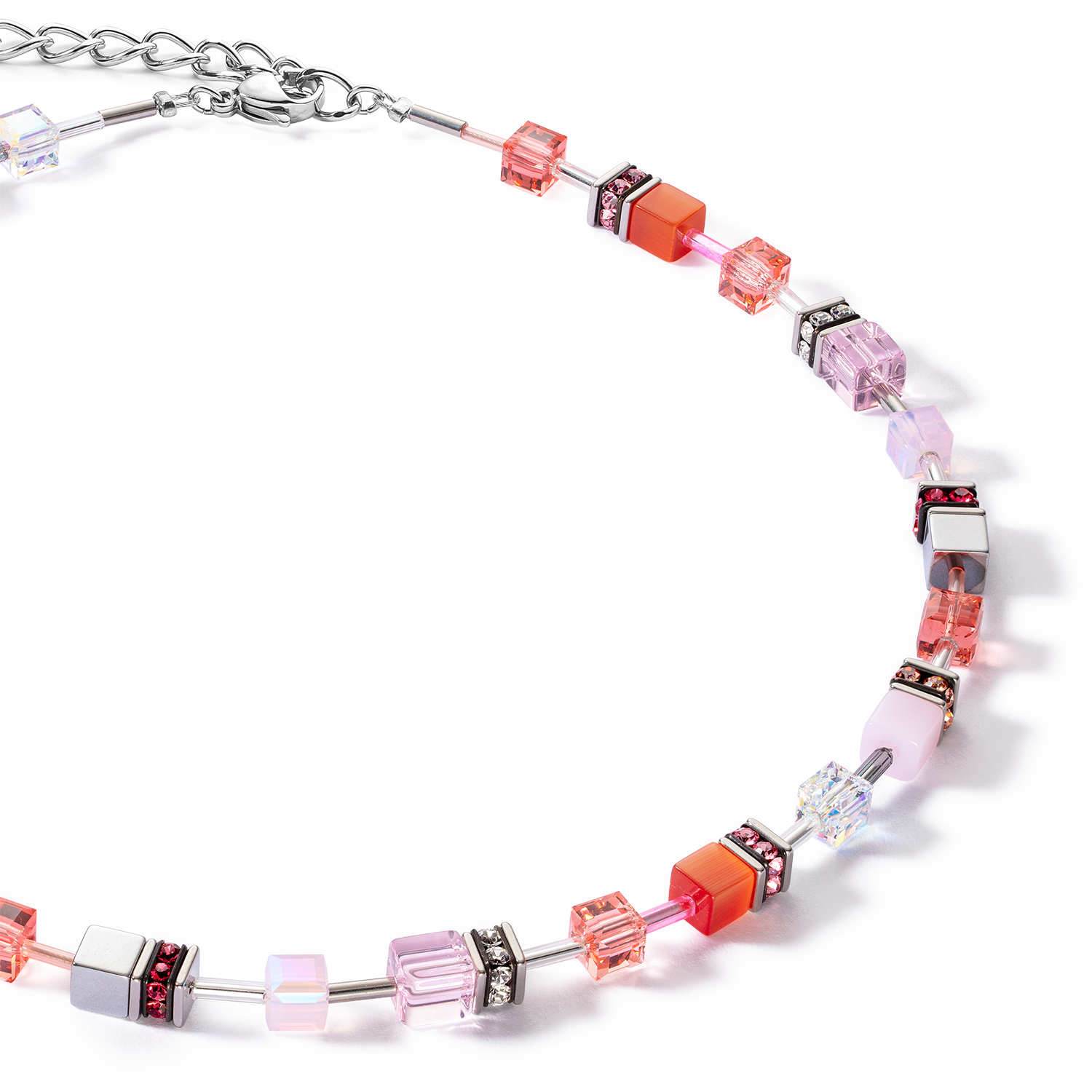 GeoCUBE® Iconic Joyful Colours necklace red