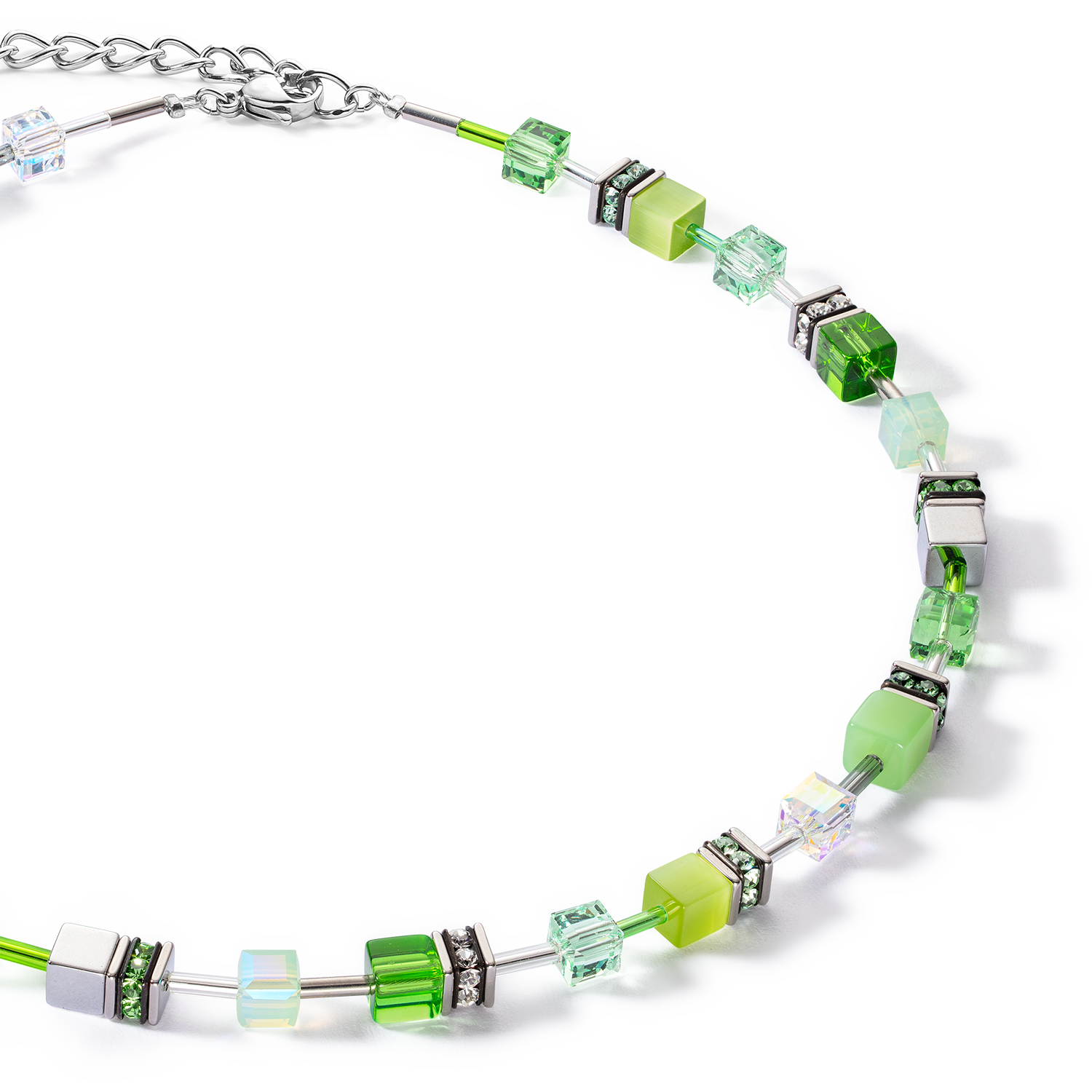 GeoCUBE® Iconic Joyful Colours necklace green