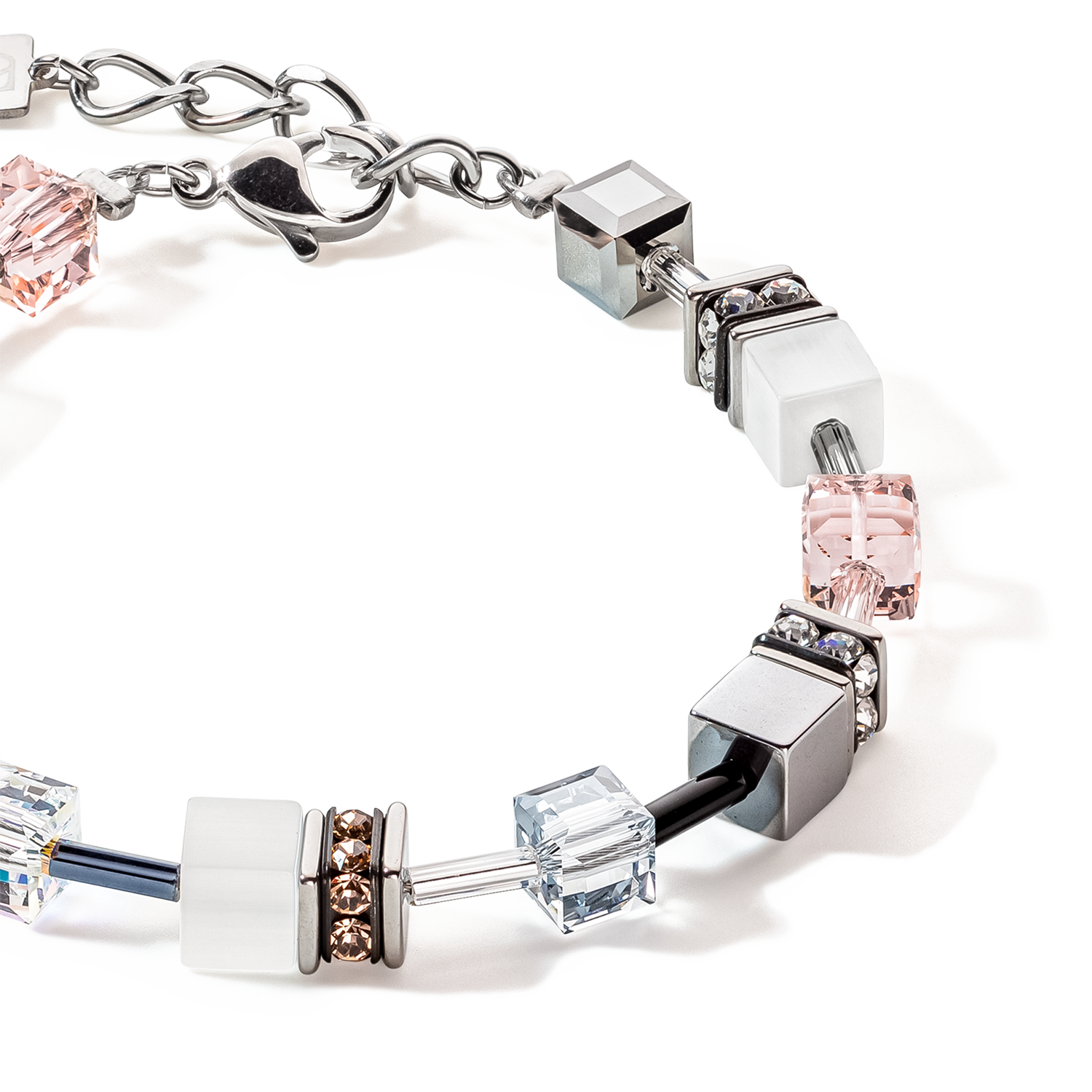 GeoCUBE® Iconic Monochrome bracelet peach