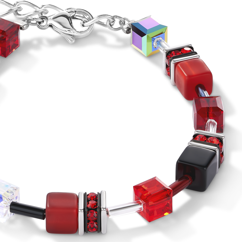 GeoCUBE® Bracelet red-haematite