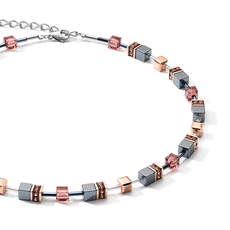 GeoCUBE® Necklace antique pink