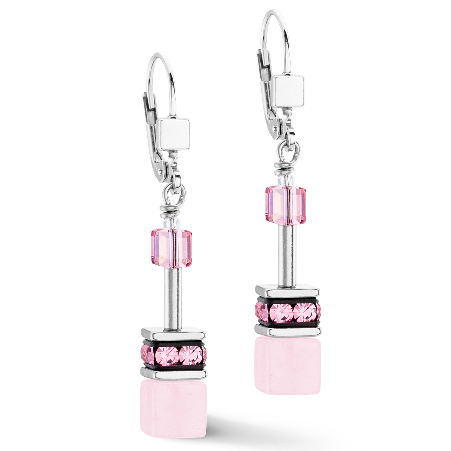 GeoCUBE® Iconic Precious earrings rose