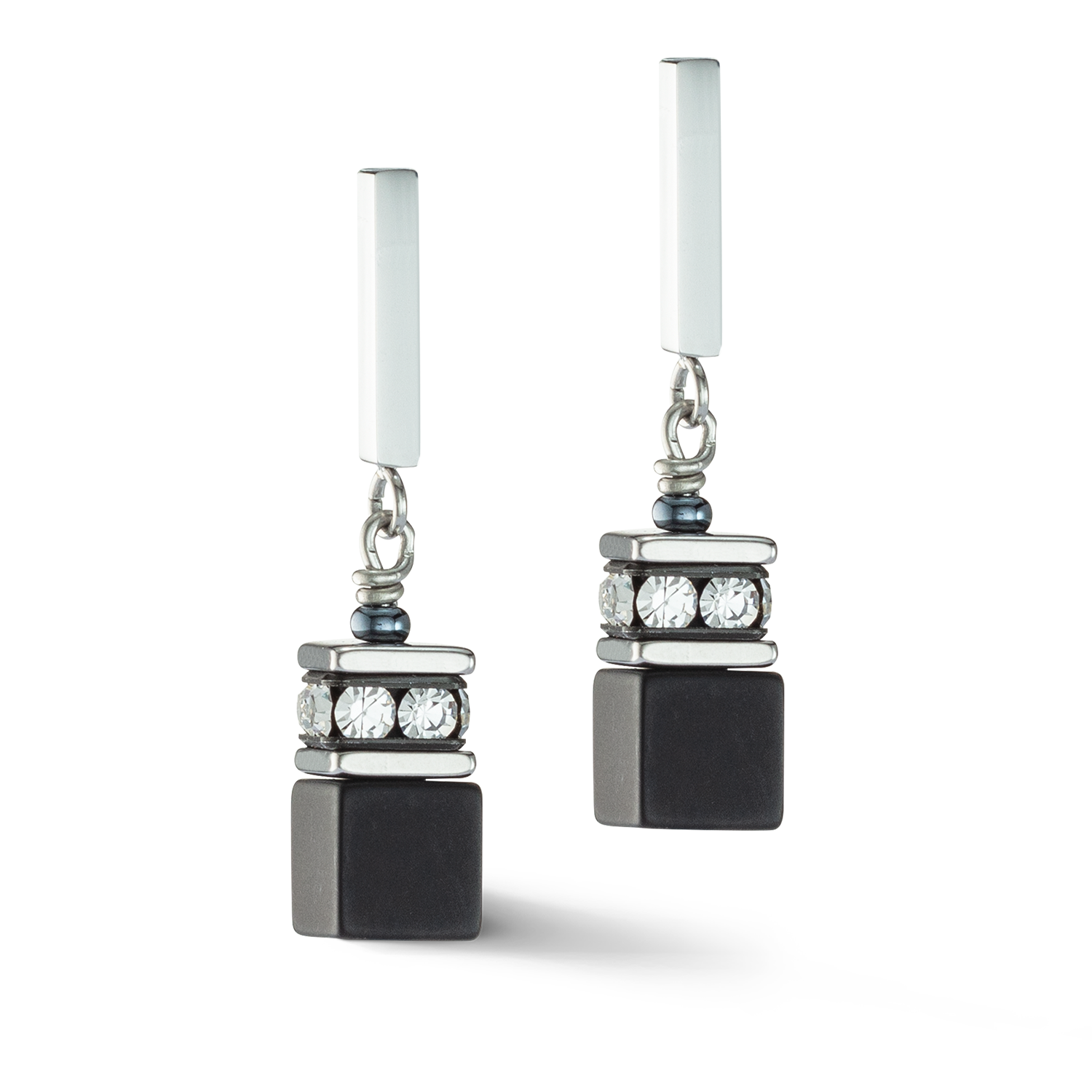 GeoCUBE® Iconic Precious Onyx earrings onyx crystal-black