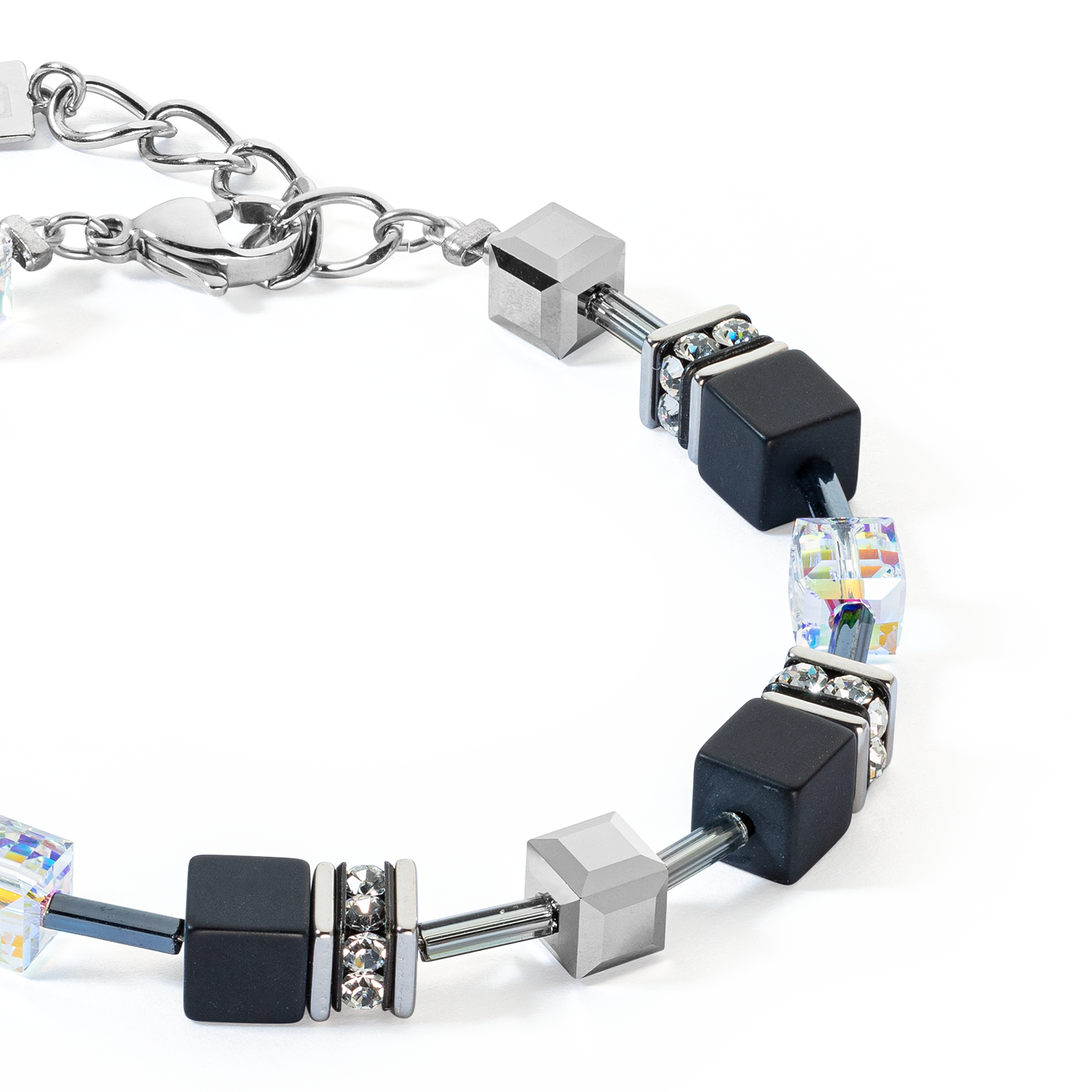 GeoCUBE® Iconic Precious Onyx bracelet crystal-black