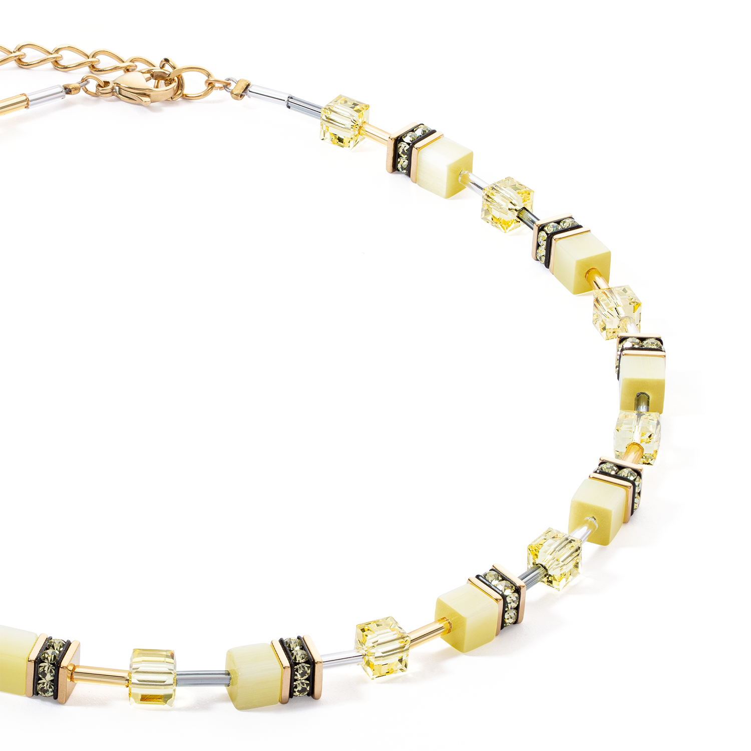 GeoCUBE® Iconic Mono Gold necklace yellow