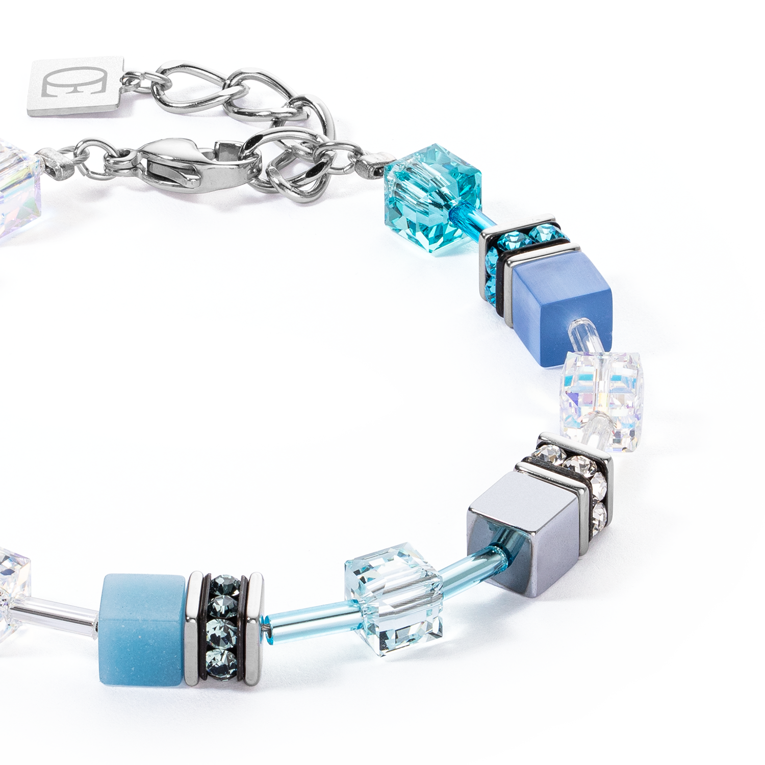 GeoCUBE® Iconic bracelet blue-pink