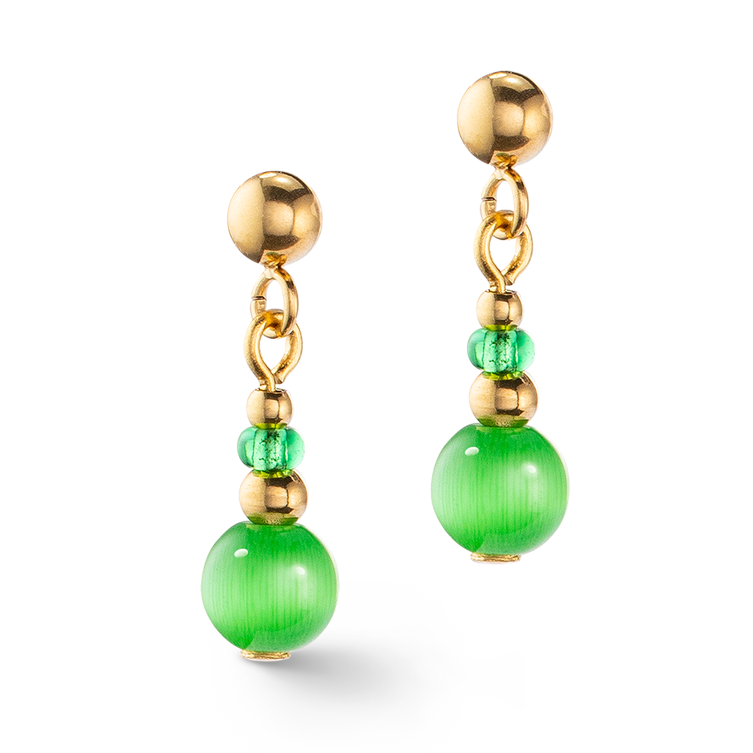 Candy Spheres earrings green