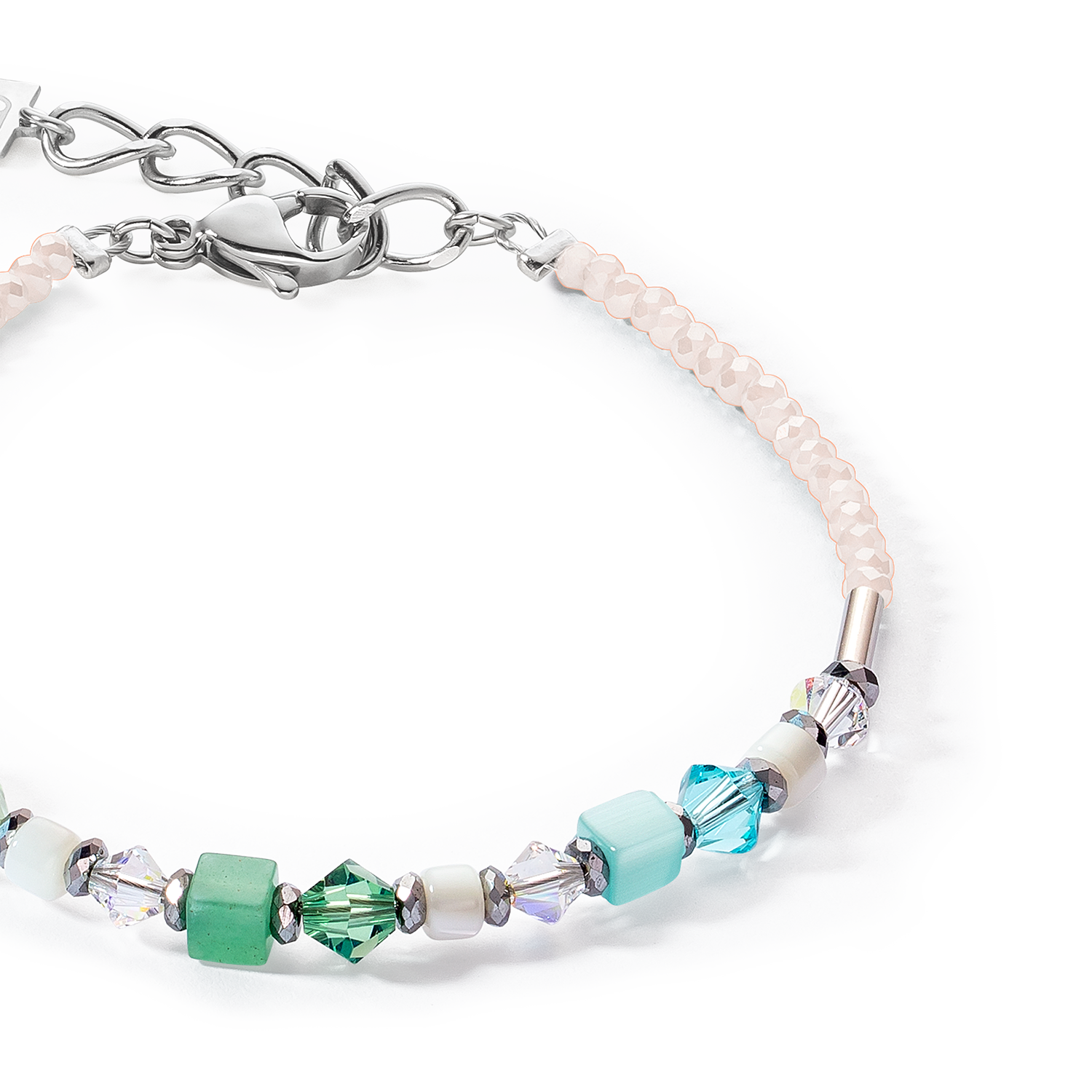 Princess Shape Mix bracelet mint green