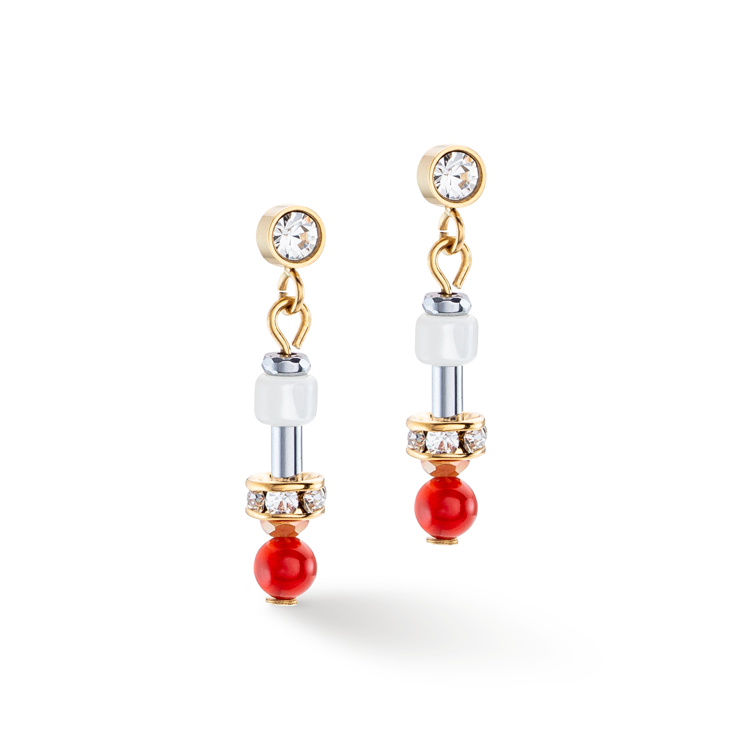 Earrings Princess Spheres Mix orange