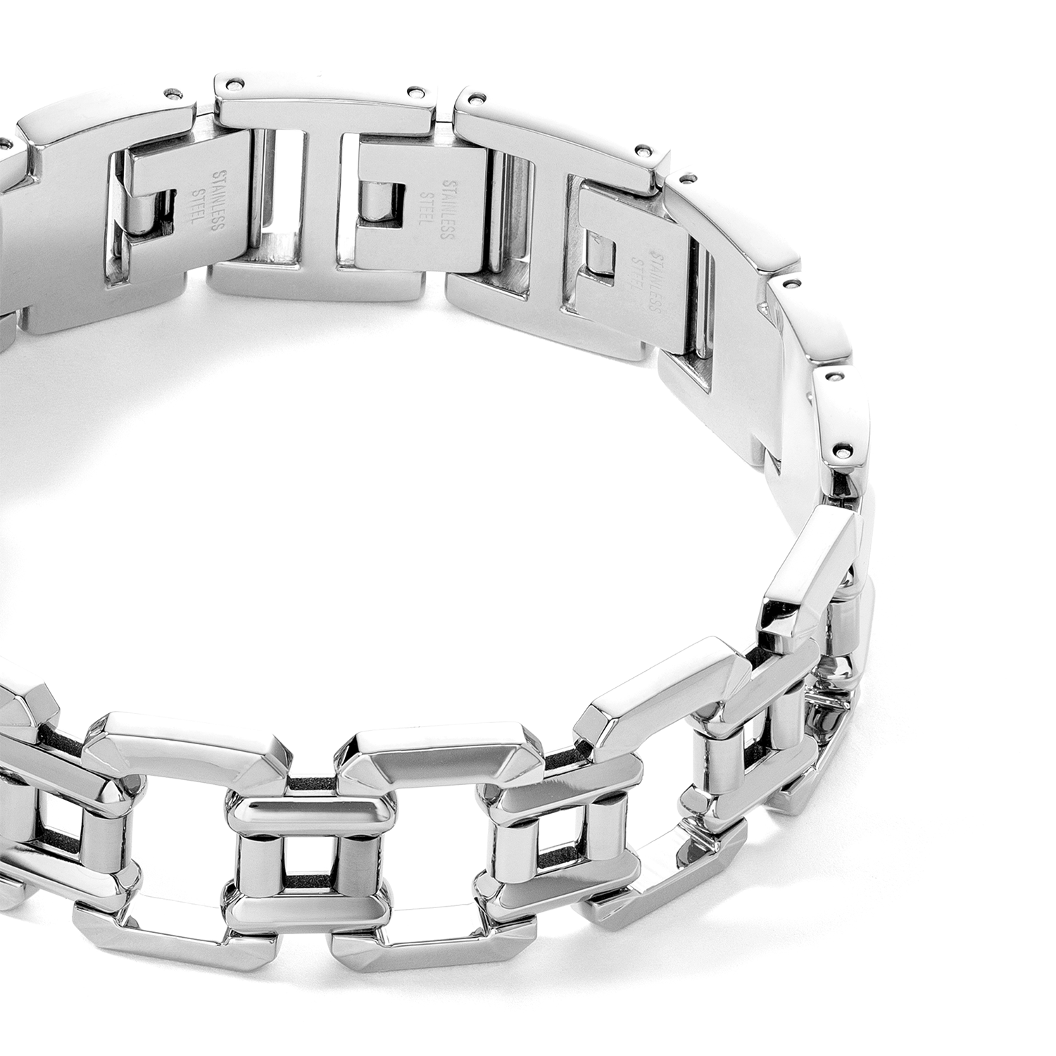 Jewellery bracelet stainless steel silver