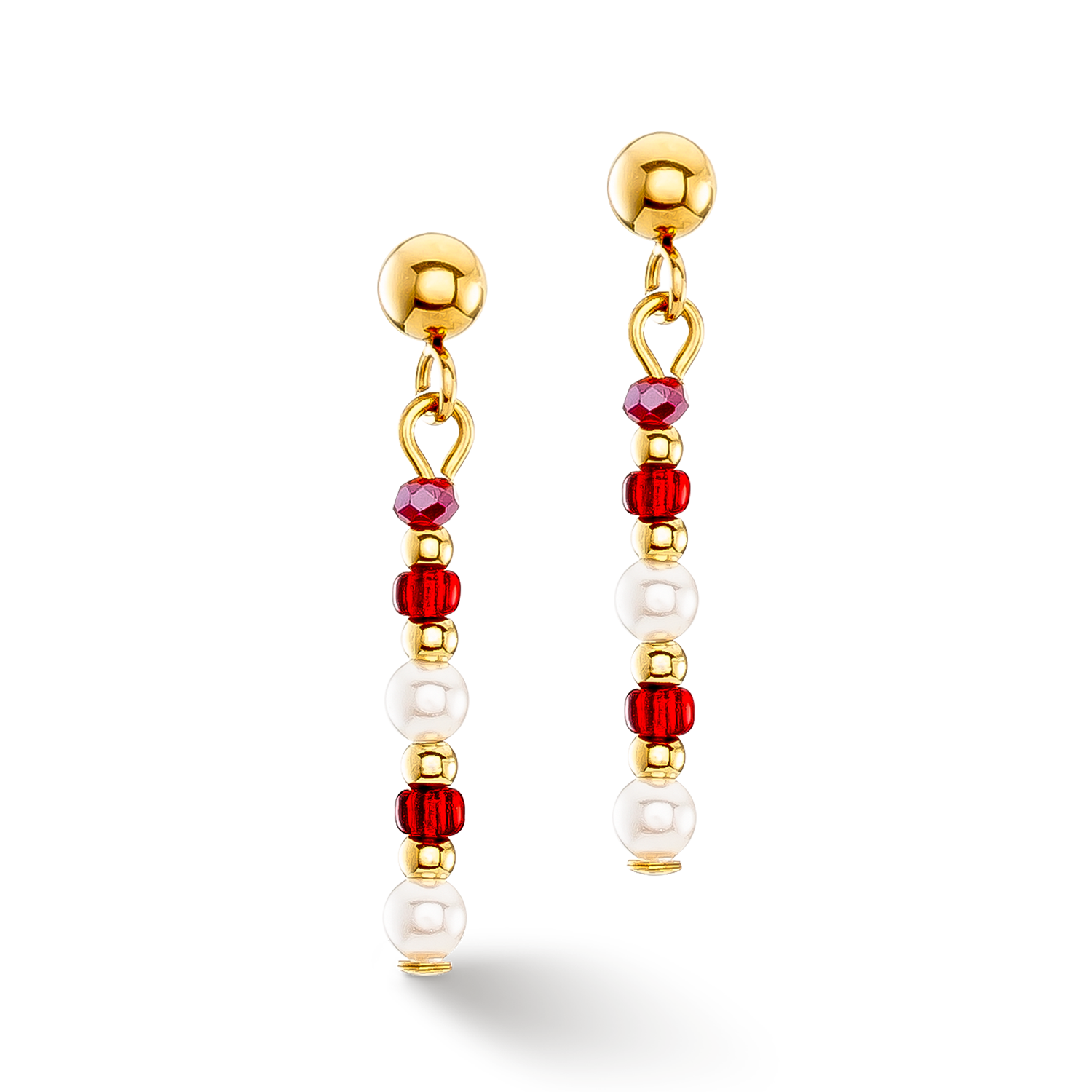 Earrings Twinkle Princess gold-red