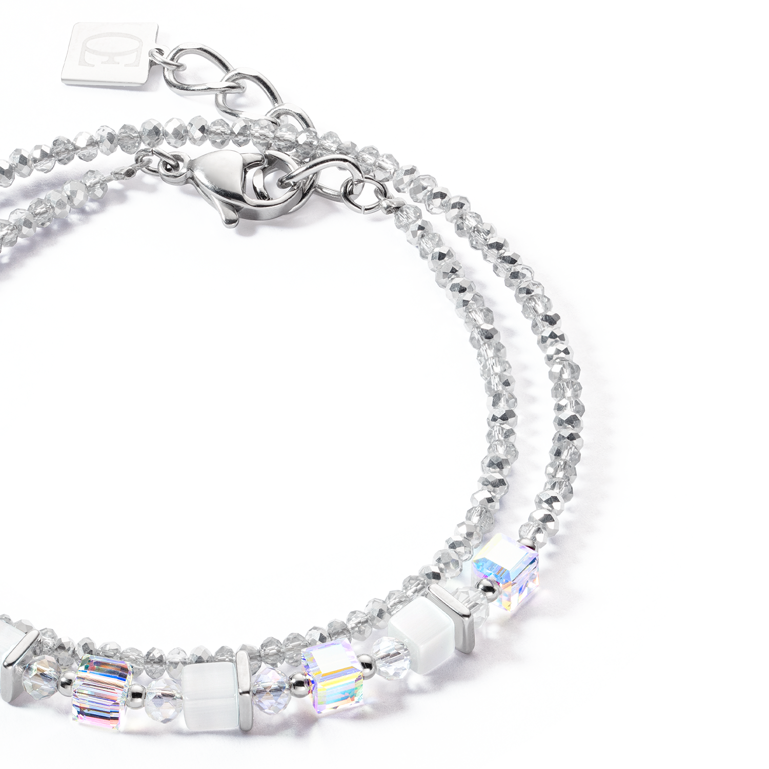 Joyful Colours Wrap bracelet silver white