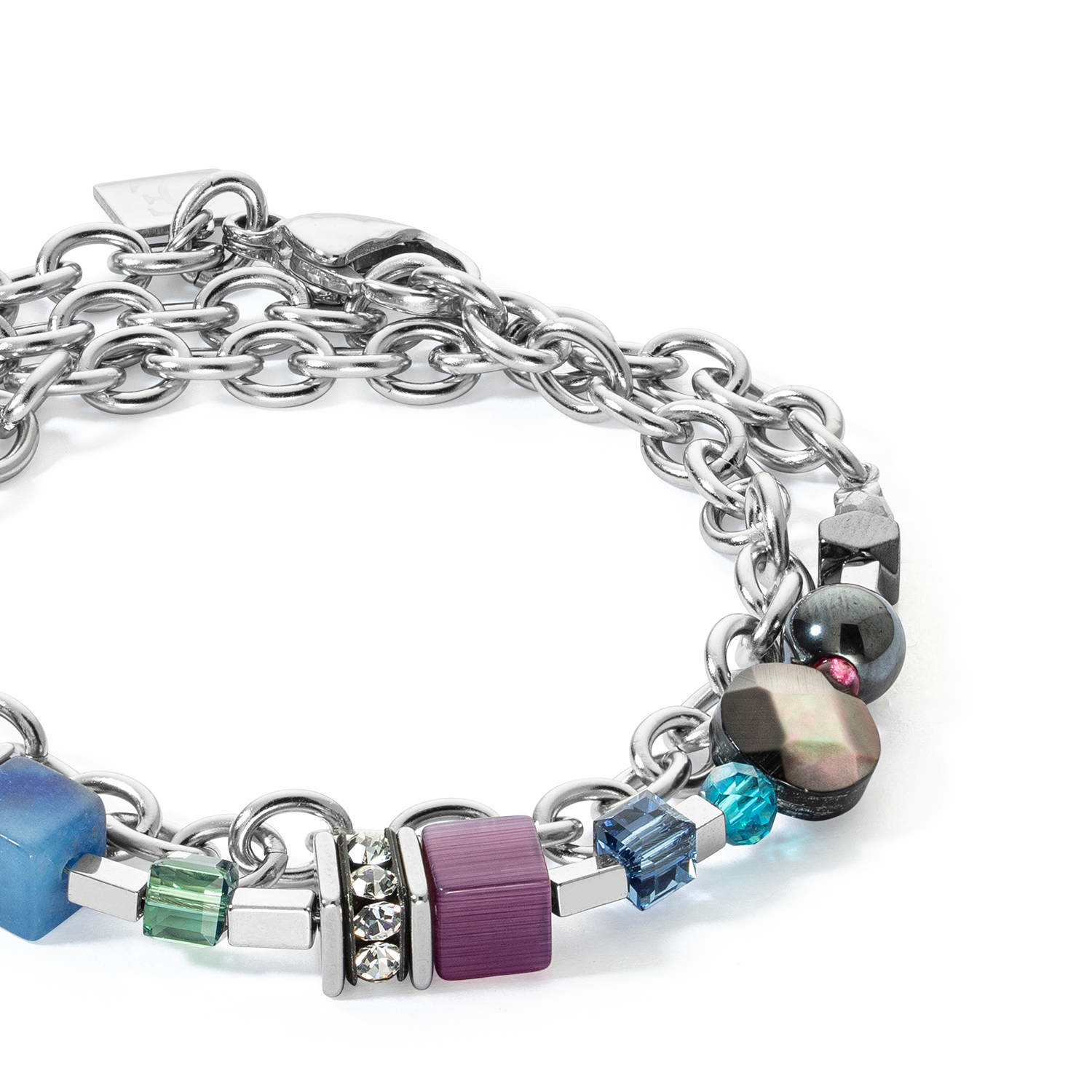 GeoCUBE® Fusion bracelet Multicolour Gemstone