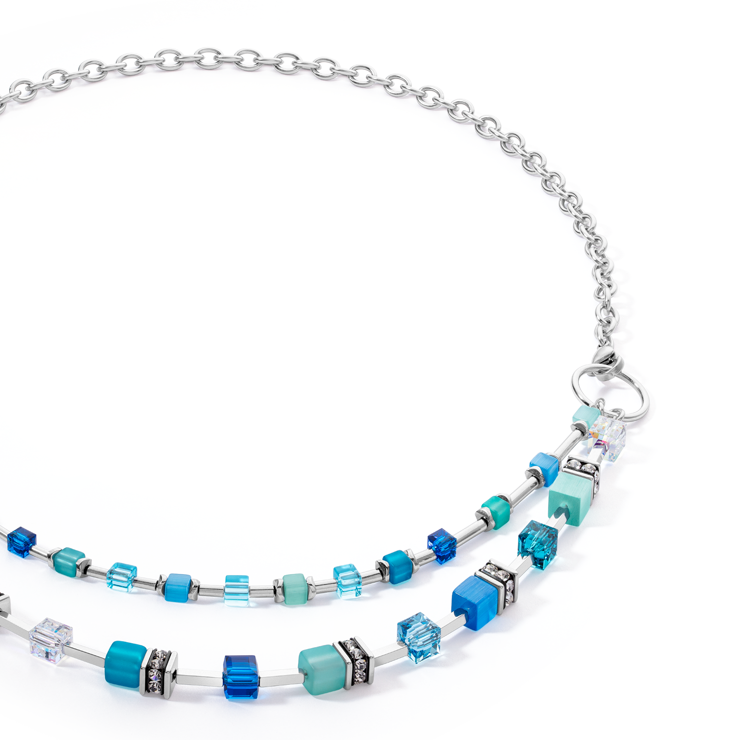 GeoCUBE® Iconic Layer Chain necklace Ocean Vibes