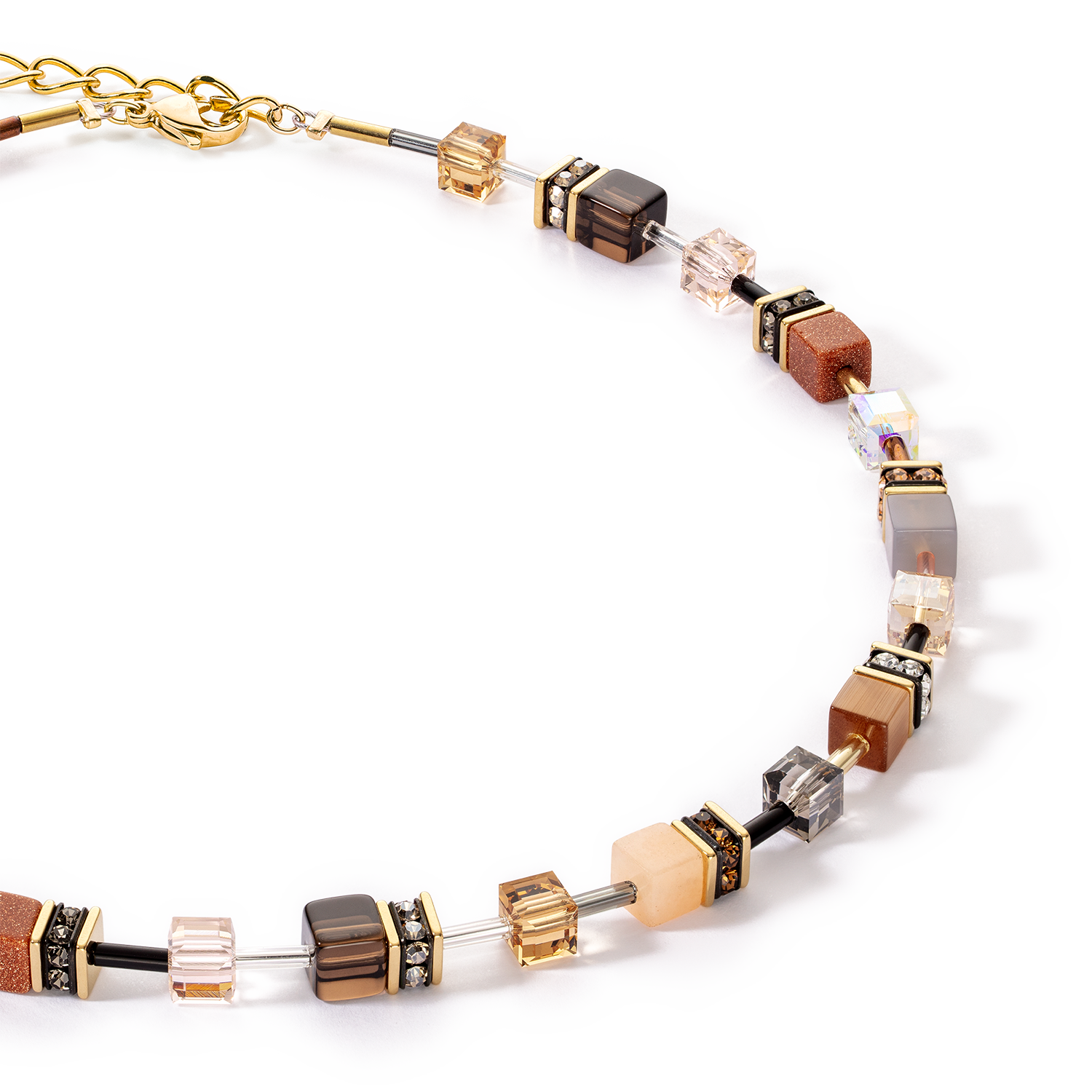 GeoCUBE® Iconic Precious necklace brown