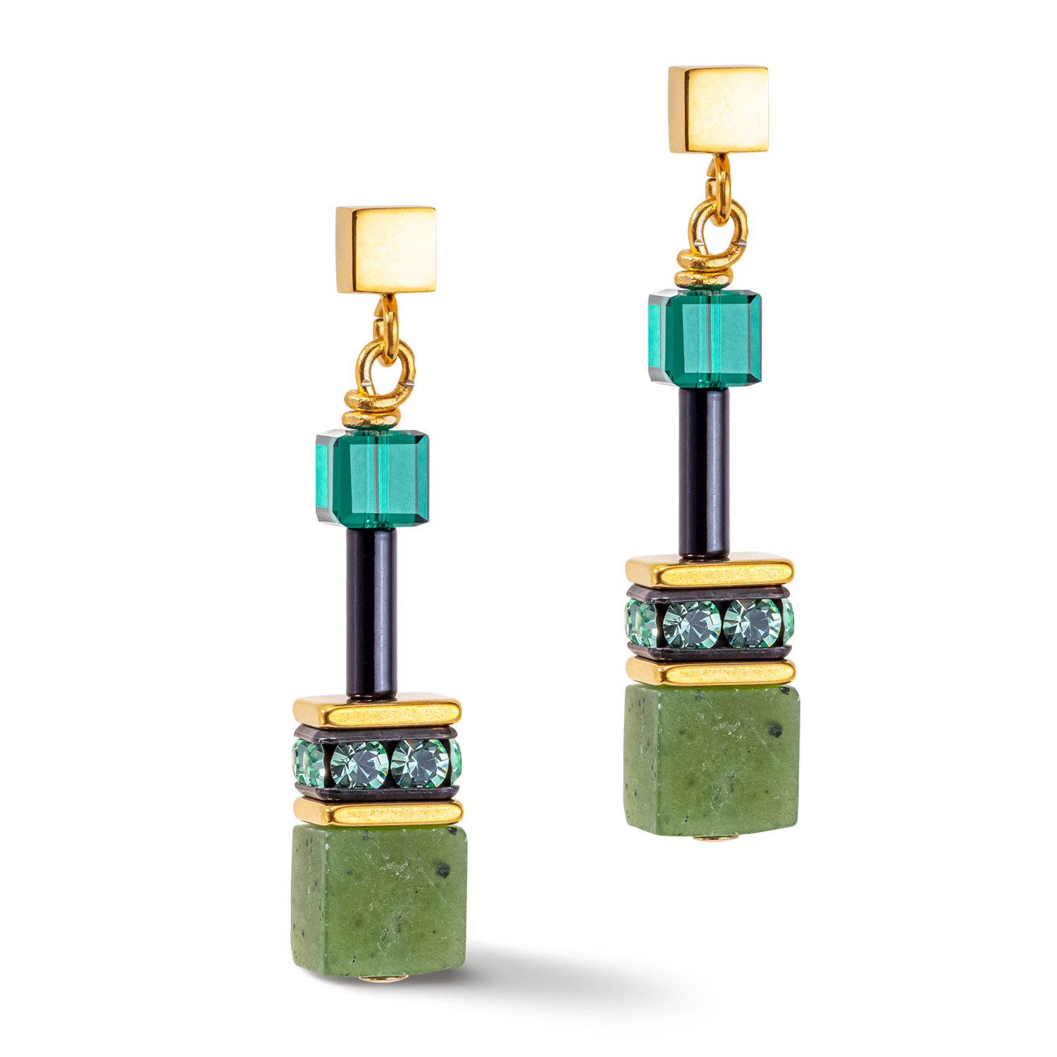 GeoCUBE® Iconic Precious earrings green