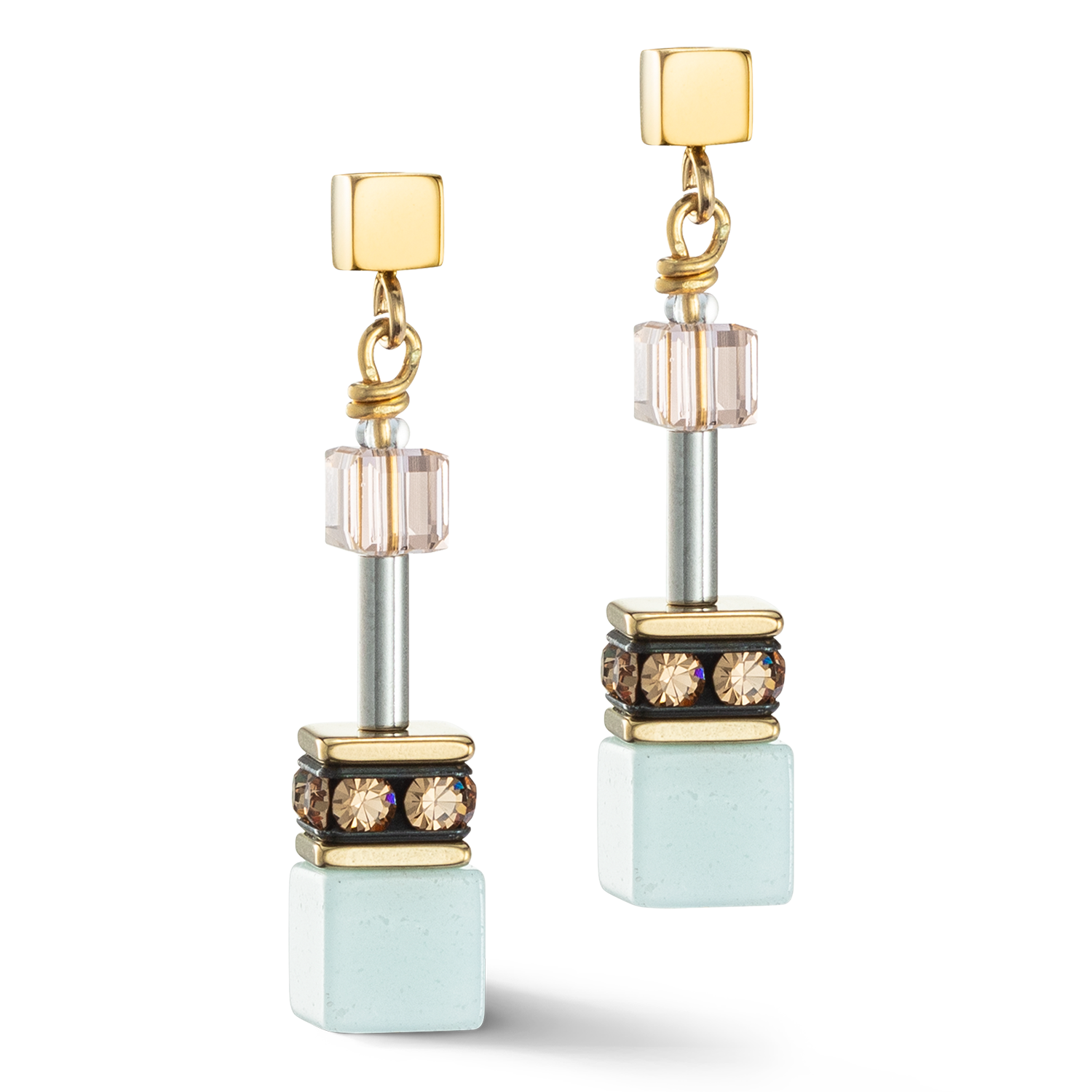 GeoCUBE® Iconic Precious earrings multicolour gentle