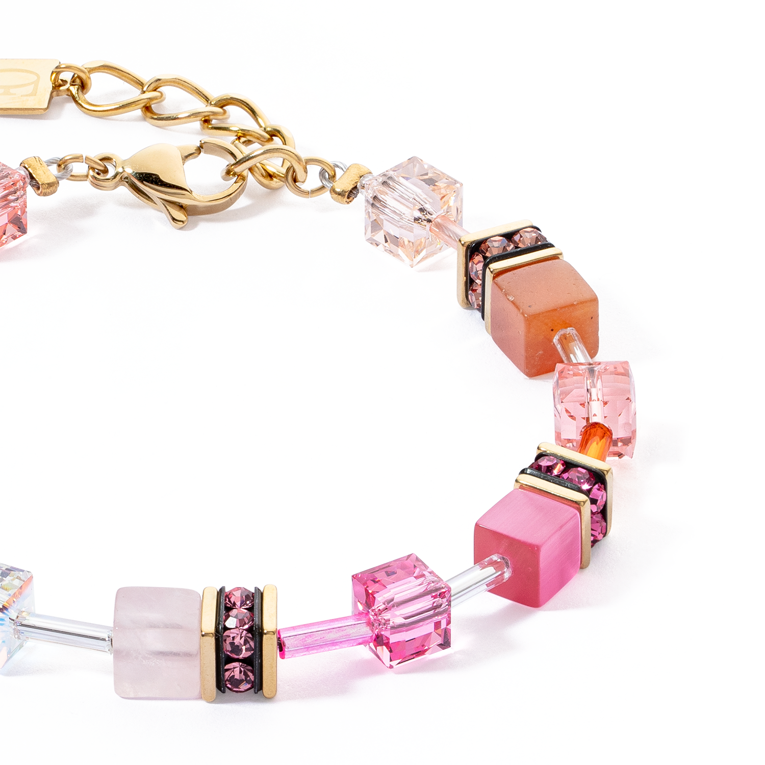 GeoCUBE® Iconic Precious bracelet rose-orange