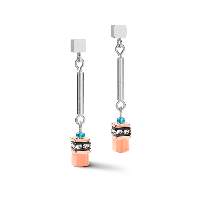 Earrings GeoCUBE® minimalist frontline multicolor motion