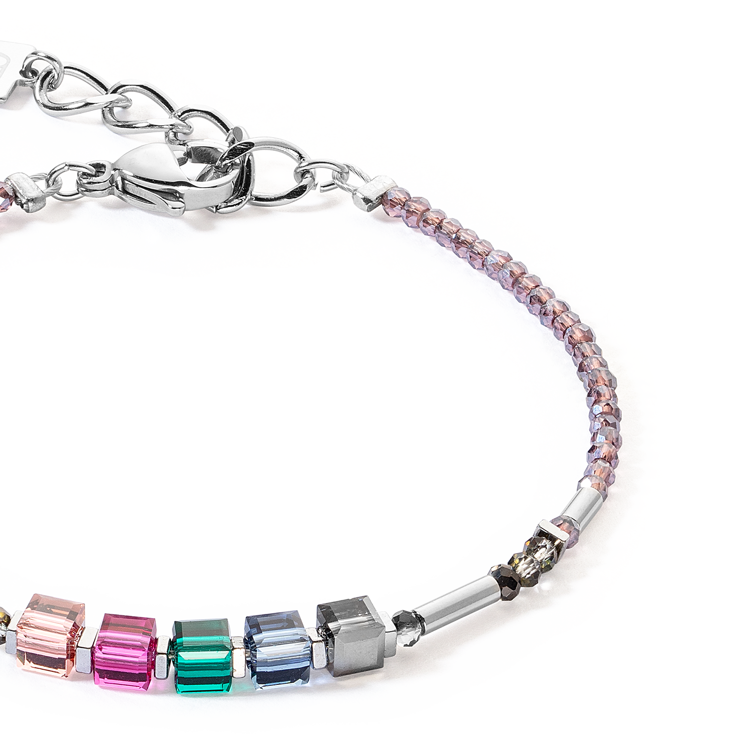 Cube Story Minimalistic Sparkling bracelet Multicolour Art Nouveau