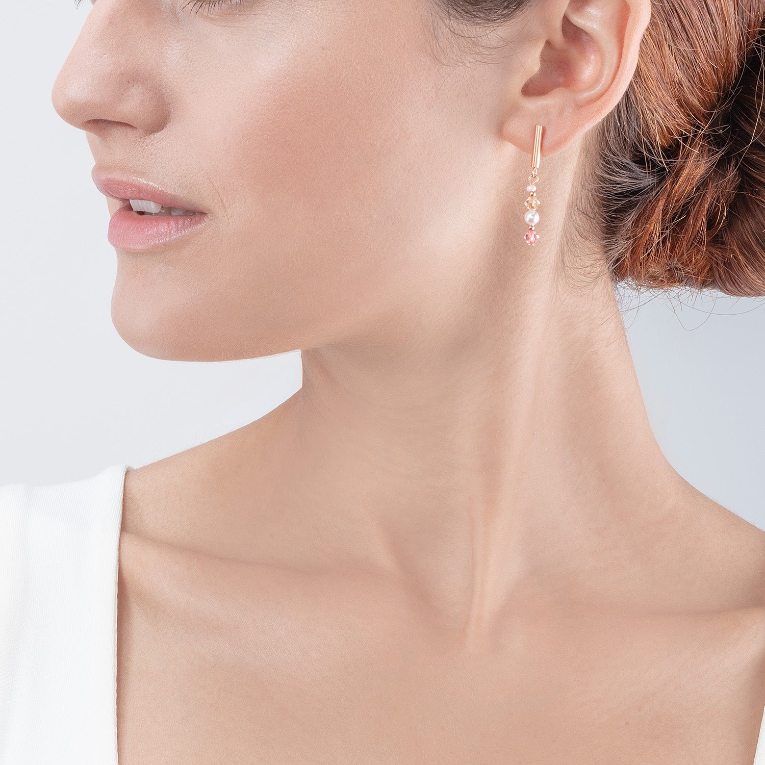 Rose Gold Princess Earrings